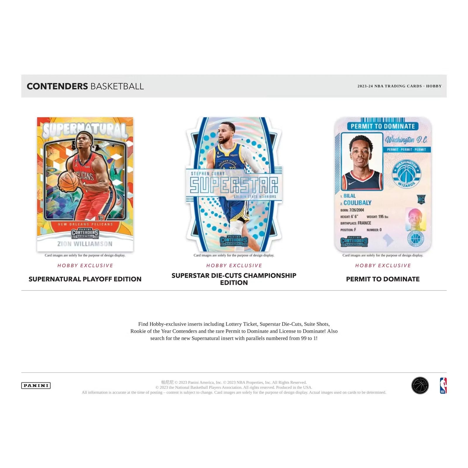 2023-24 Panini Contenders Basketball Hobby 12-Box Case (Ships Sealed Only)