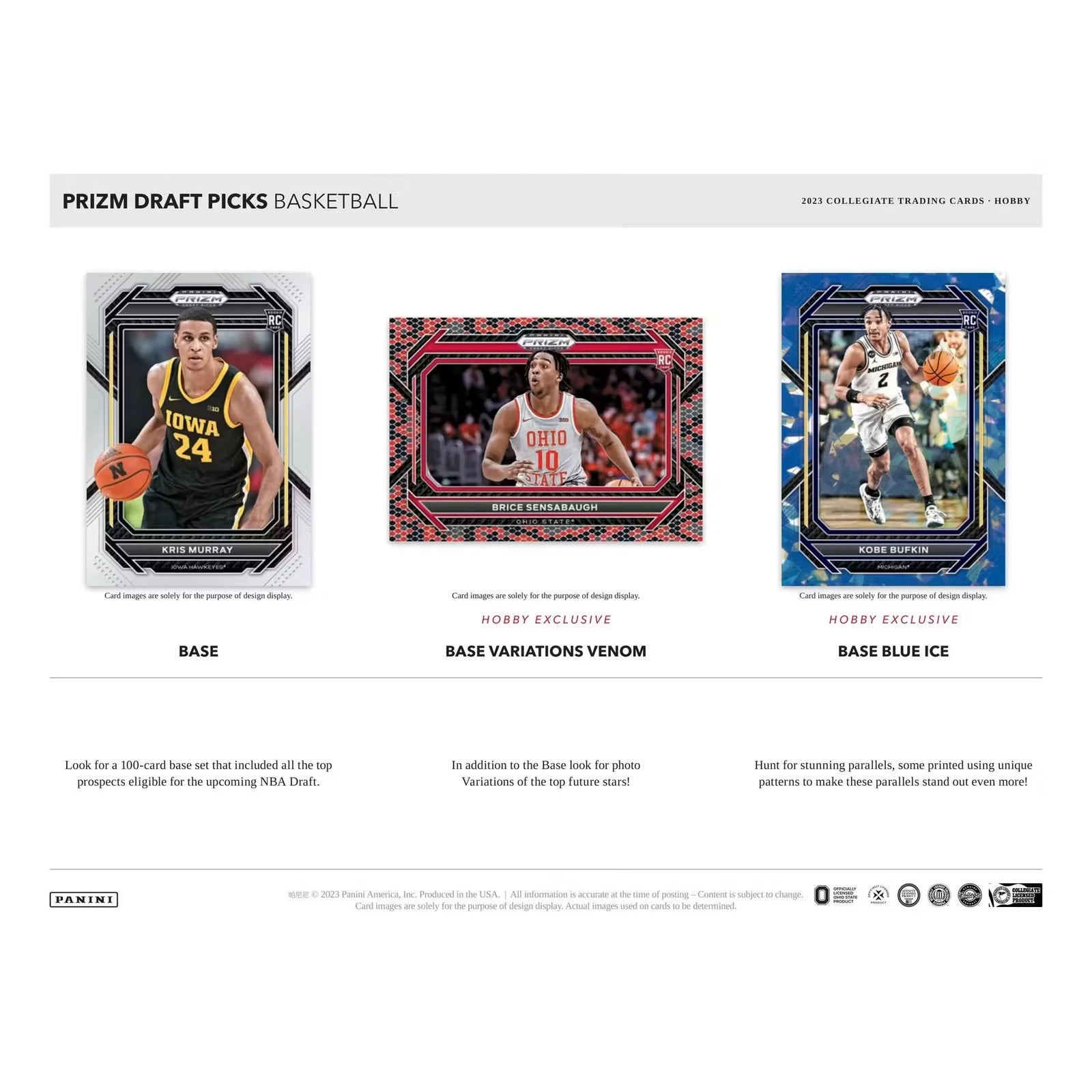 2023-24 Panini Prizm Draft Picks Basketball Hobby 16-Box Case (Ships Sealed Only)