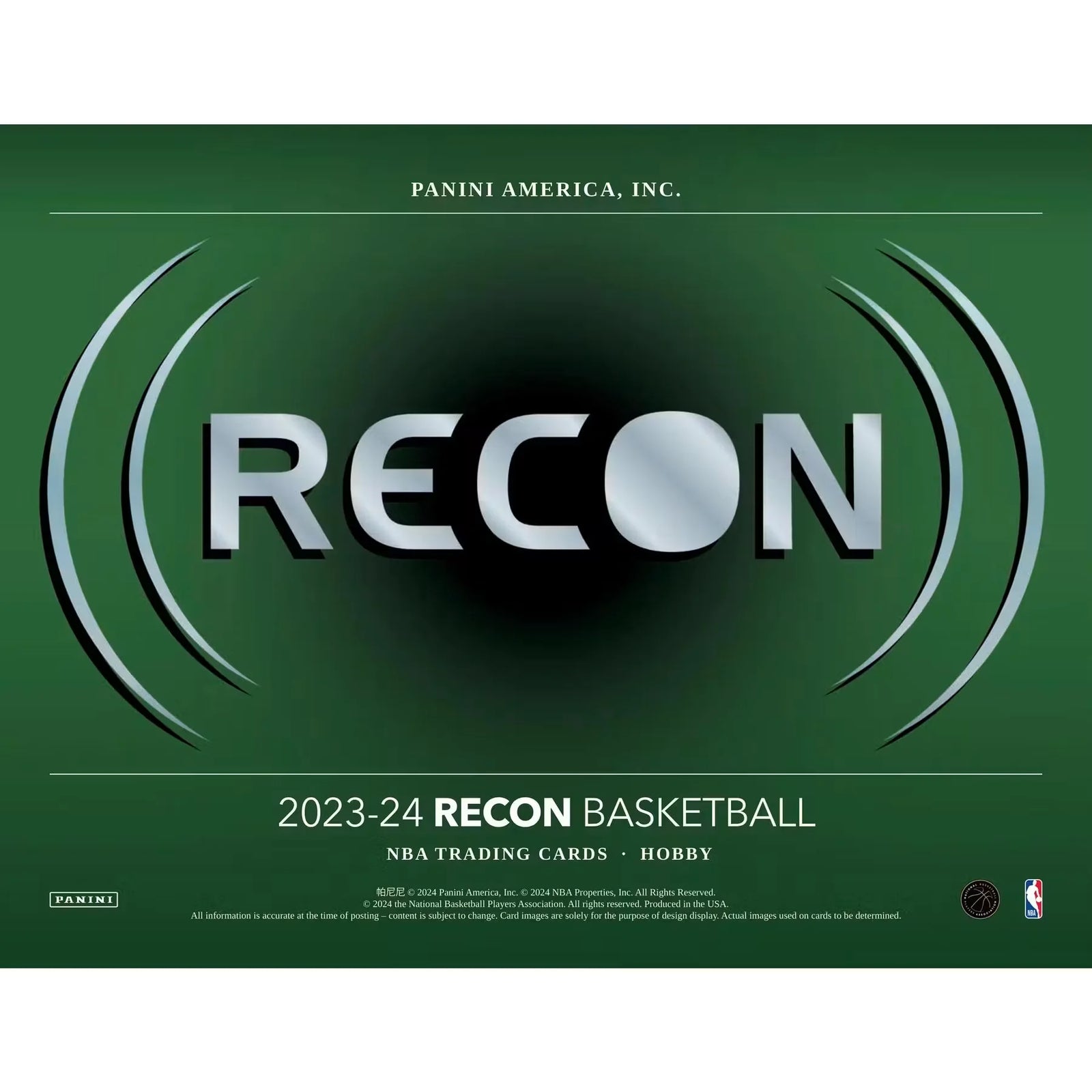 2023-24 Panini Recon Basketball Hobby 12-Box Case (Ships Sealed Only) - D