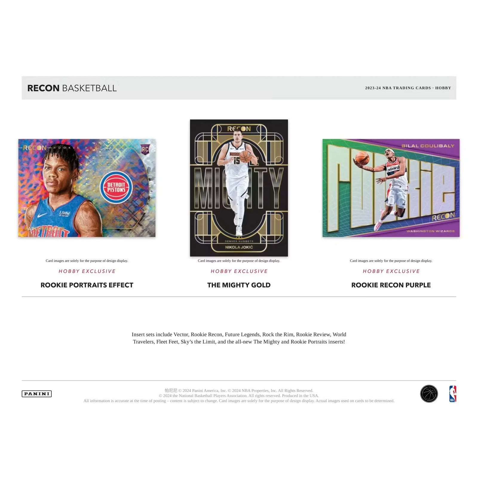 2023-24 Panini Recon Basketball Hobby 12-Box Case (Ships Sealed Only) - D