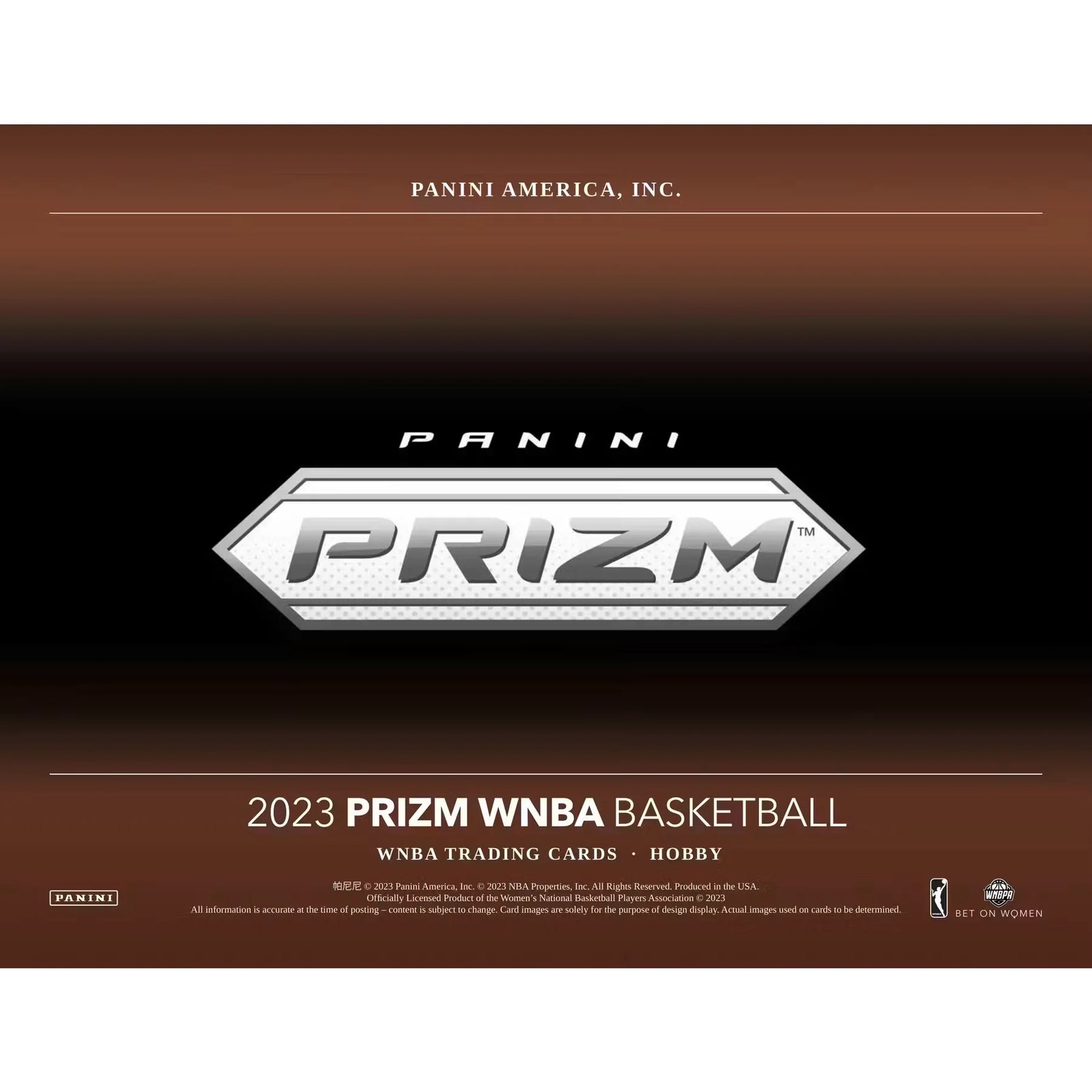 2023 Panini Prizm WNBA Basketball Hobby 12-Box Case (Ships Sealed Only)