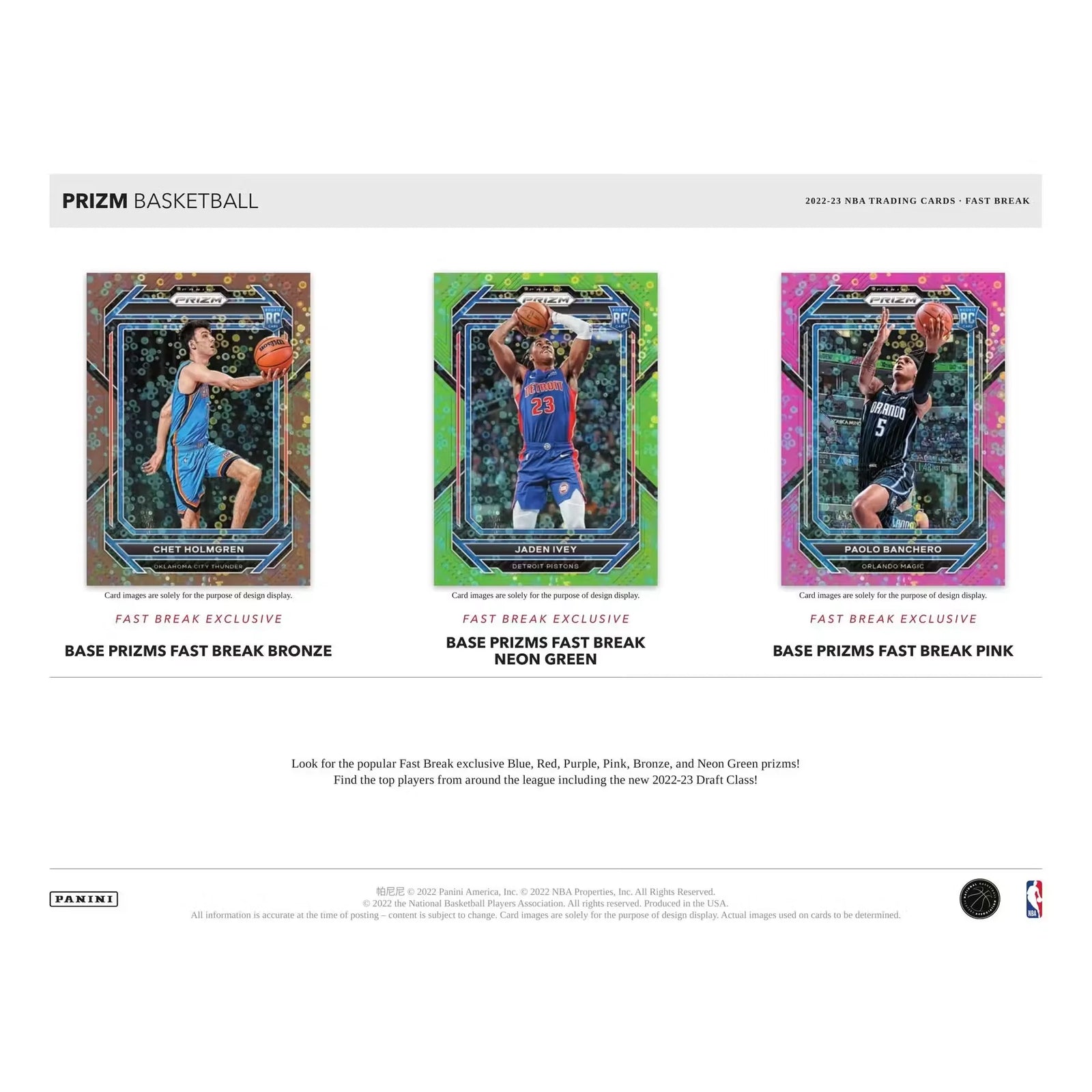 2022-23 Panini Prizm Basketball Fast Break 20-Box Case (Ships Sealed Only)