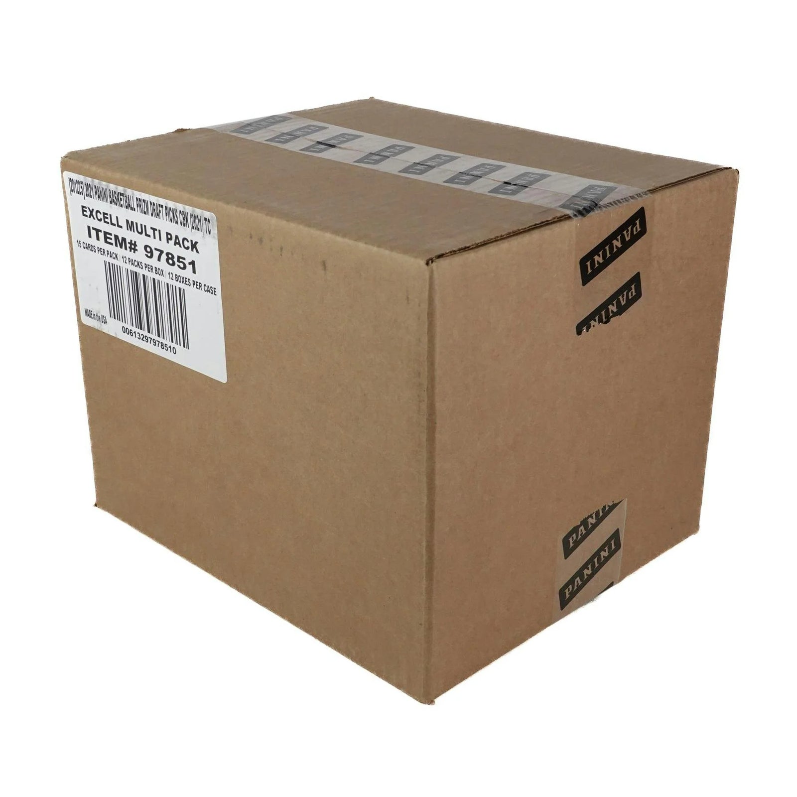 2021-22 Panini Prizm Draft Picks Basketball Cello Multi Fat Pack 12-Pack 12-Box Case (R, W, and B Prizms!) (Ships Sealed Only)