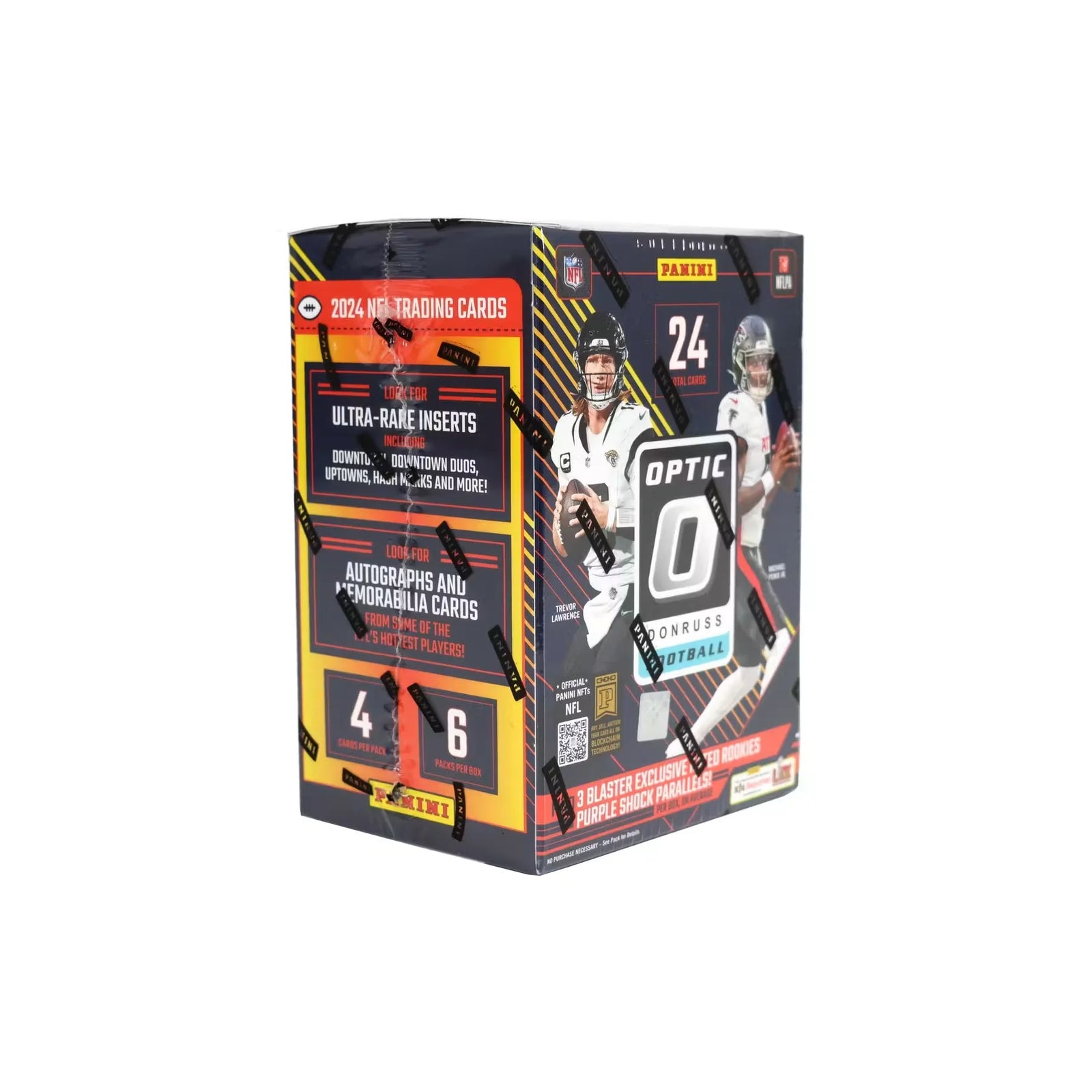 2024 Panini Donruss Optic Football Blaster 20-Box Case (Purple Shock!) (Ships Sealed Only) - D