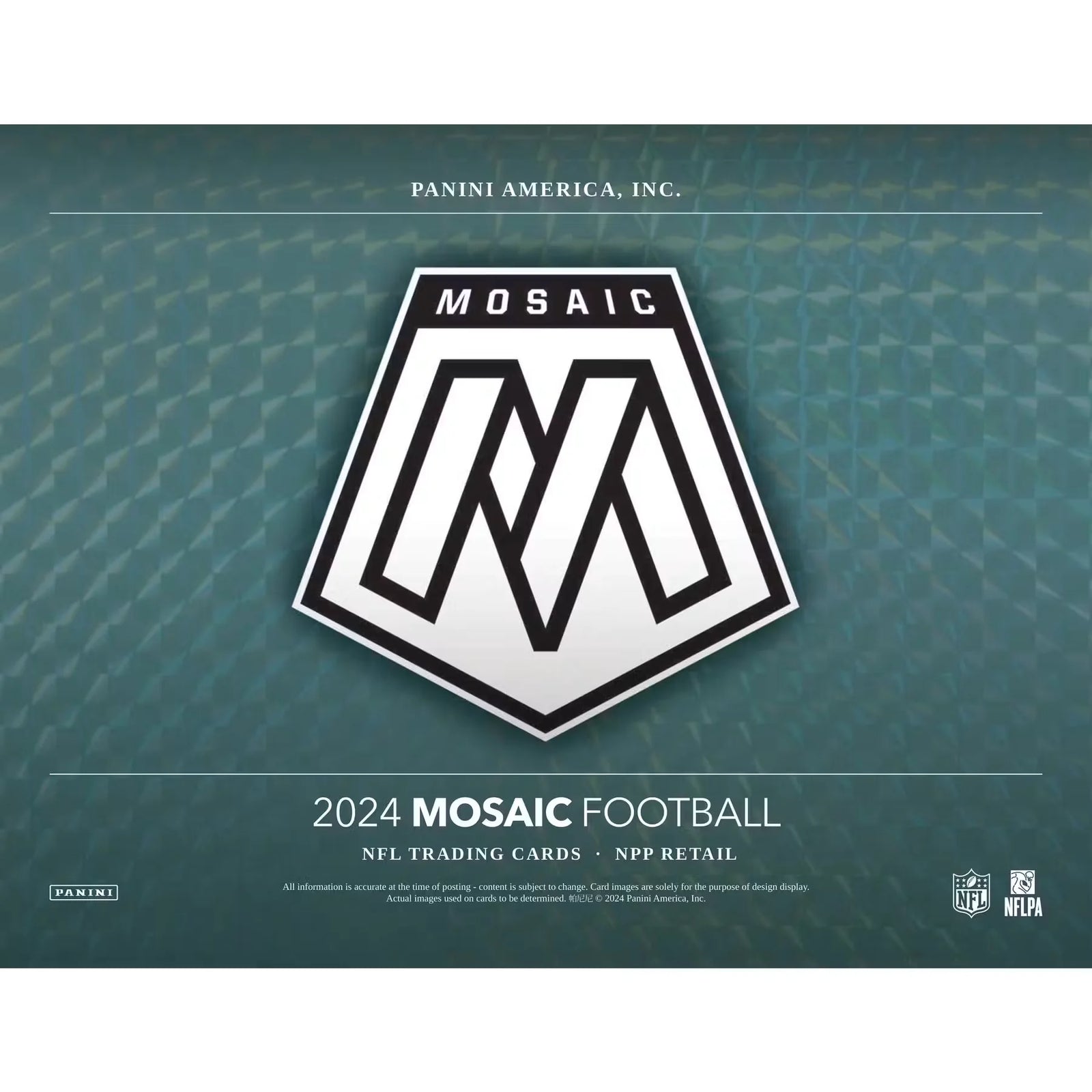 2024 Panini Mosaic Football Jumbo Value 12-Box Case (Ships Sealed Only)