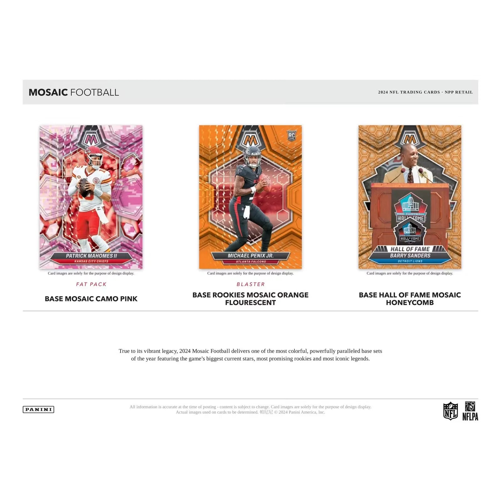 2024 Panini Mosaic Football Jumbo Value 12-Box Case (Ships Sealed Only)