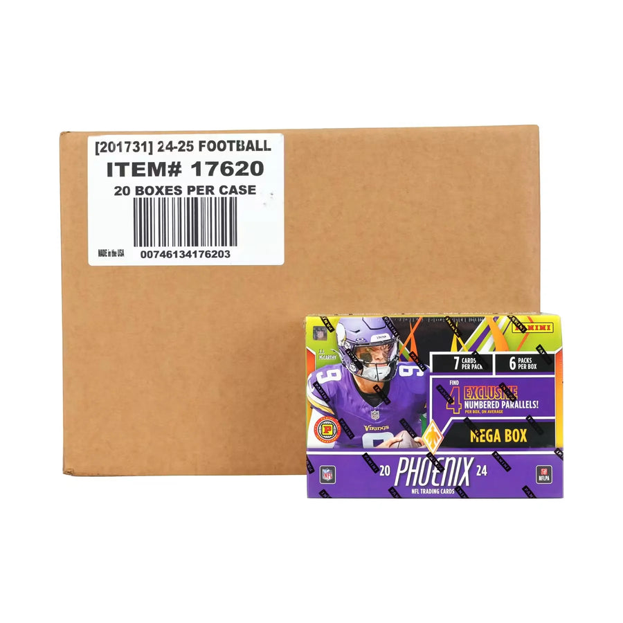 2024 Panini Phoenix Football Hobby International Mega 20-Box Case (Ships Sealed Only) - D