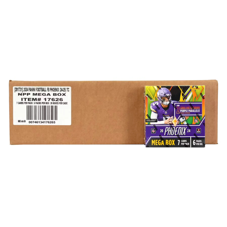 2024 Panini Phoenix Football Mega 20-Box Case (Purple Parallels!) (Ships Sealed Only) - D