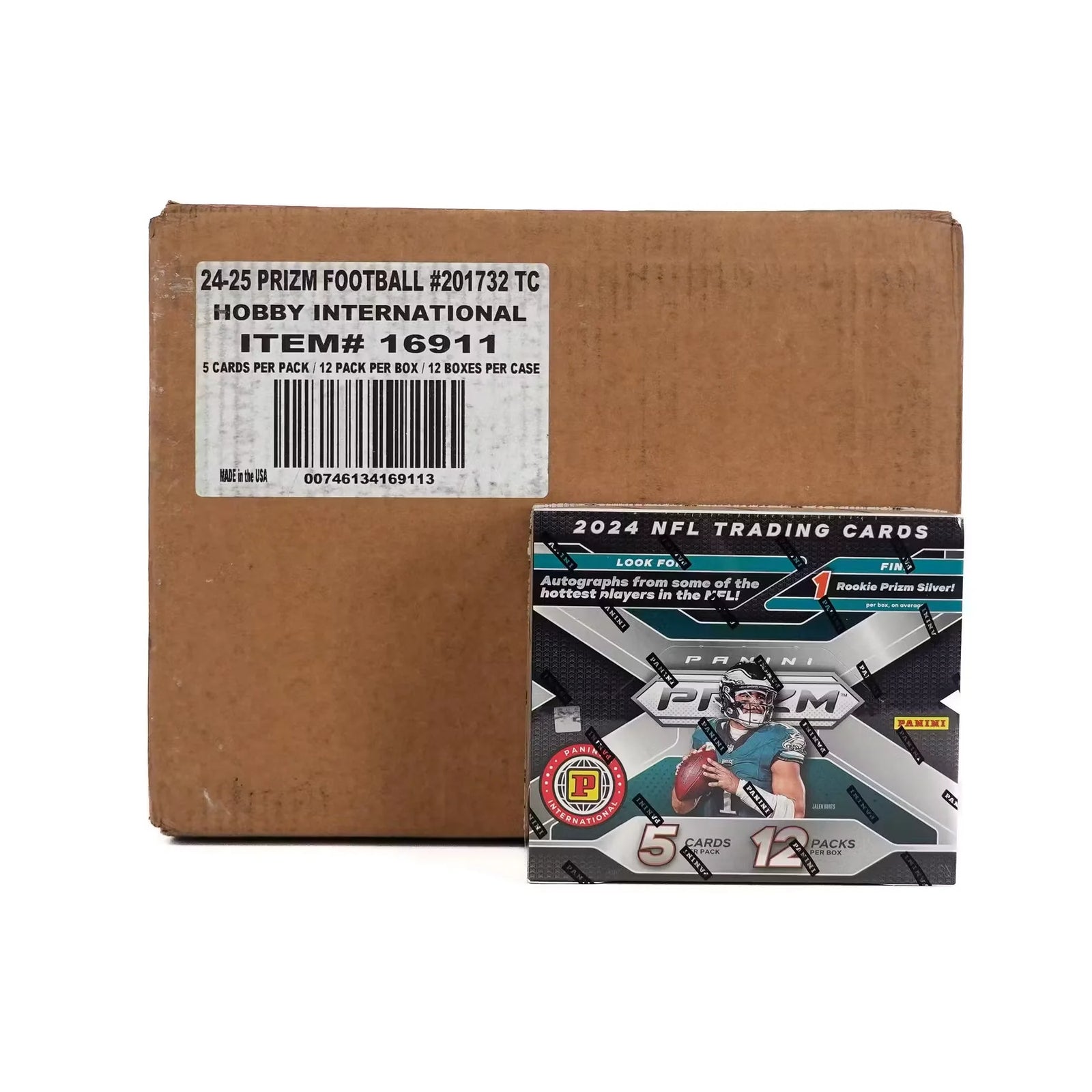 2024 Panini Prizm Football International Hobby 12-Box Case (Ships Sealed Only)