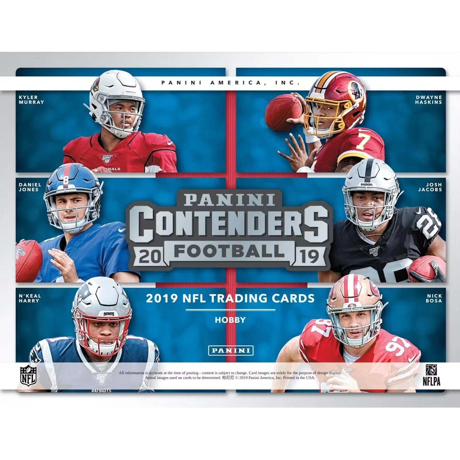 2019 Panini Contenders Football Hobby 12-Box Case (Ships Sealed Only) - D
