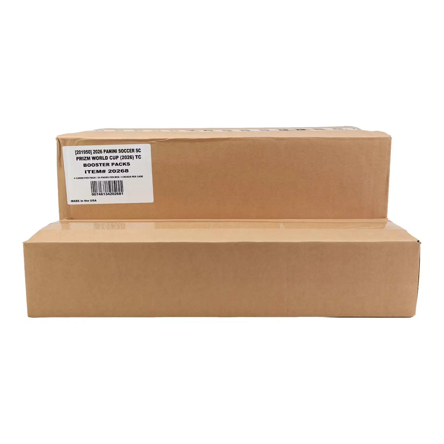 2026 Panini Prizm FIFA World Cup Soccer Sleeved Pack 4-Box Case (Ships Sealed Only)