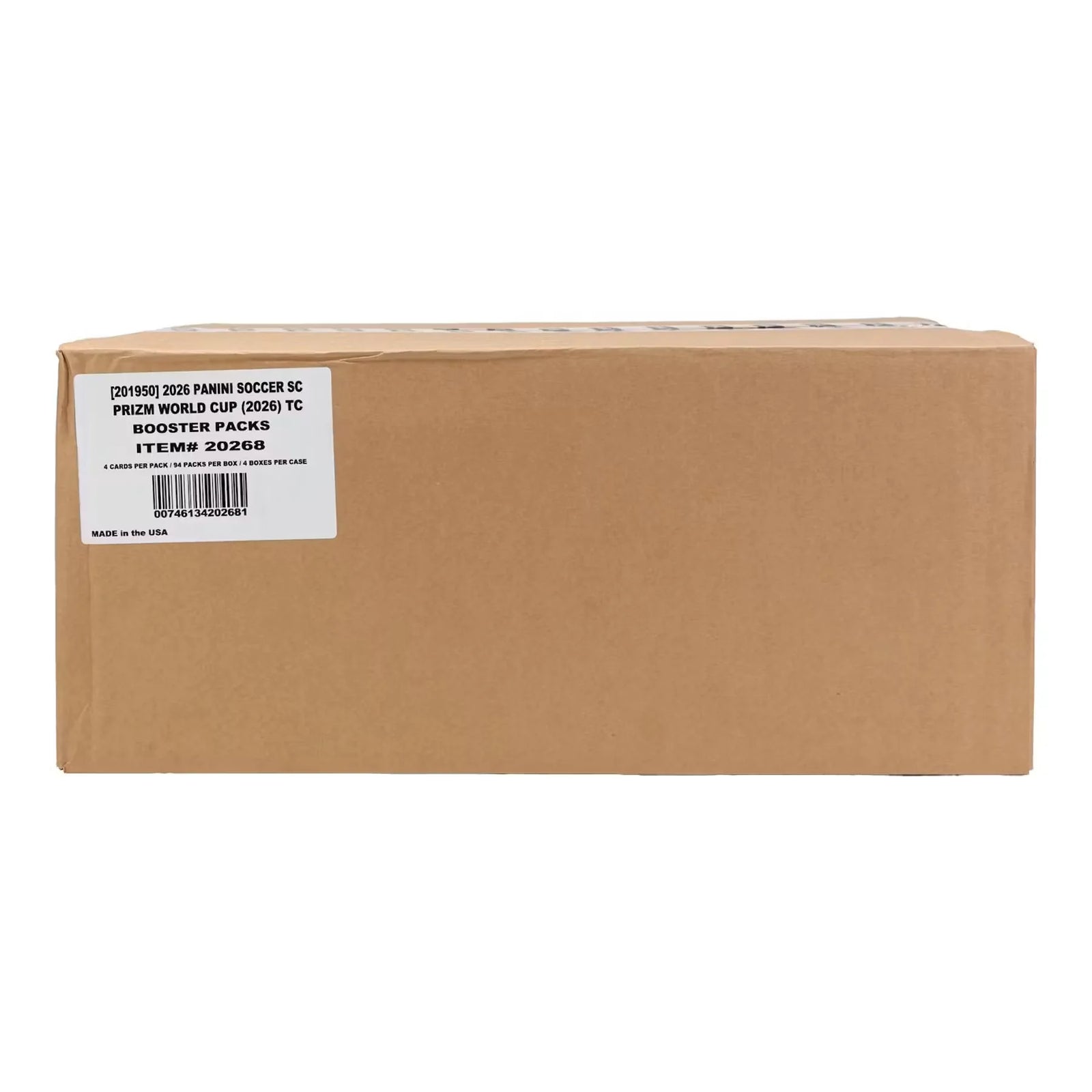 2026 Panini Prizm FIFA World Cup Soccer Sleeved Pack 4-Box Case (Ships Sealed Only)