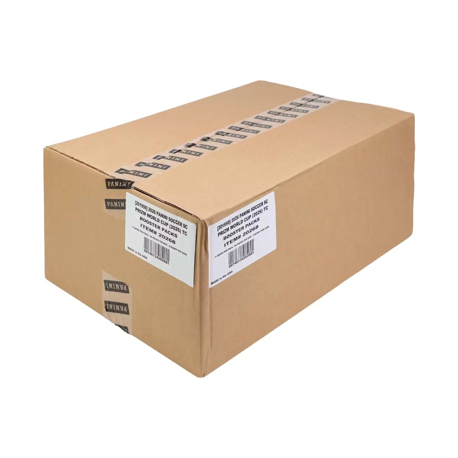 2026 Panini Prizm FIFA World Cup Soccer Sleeved Pack 4-Box Case (Ships Sealed Only)