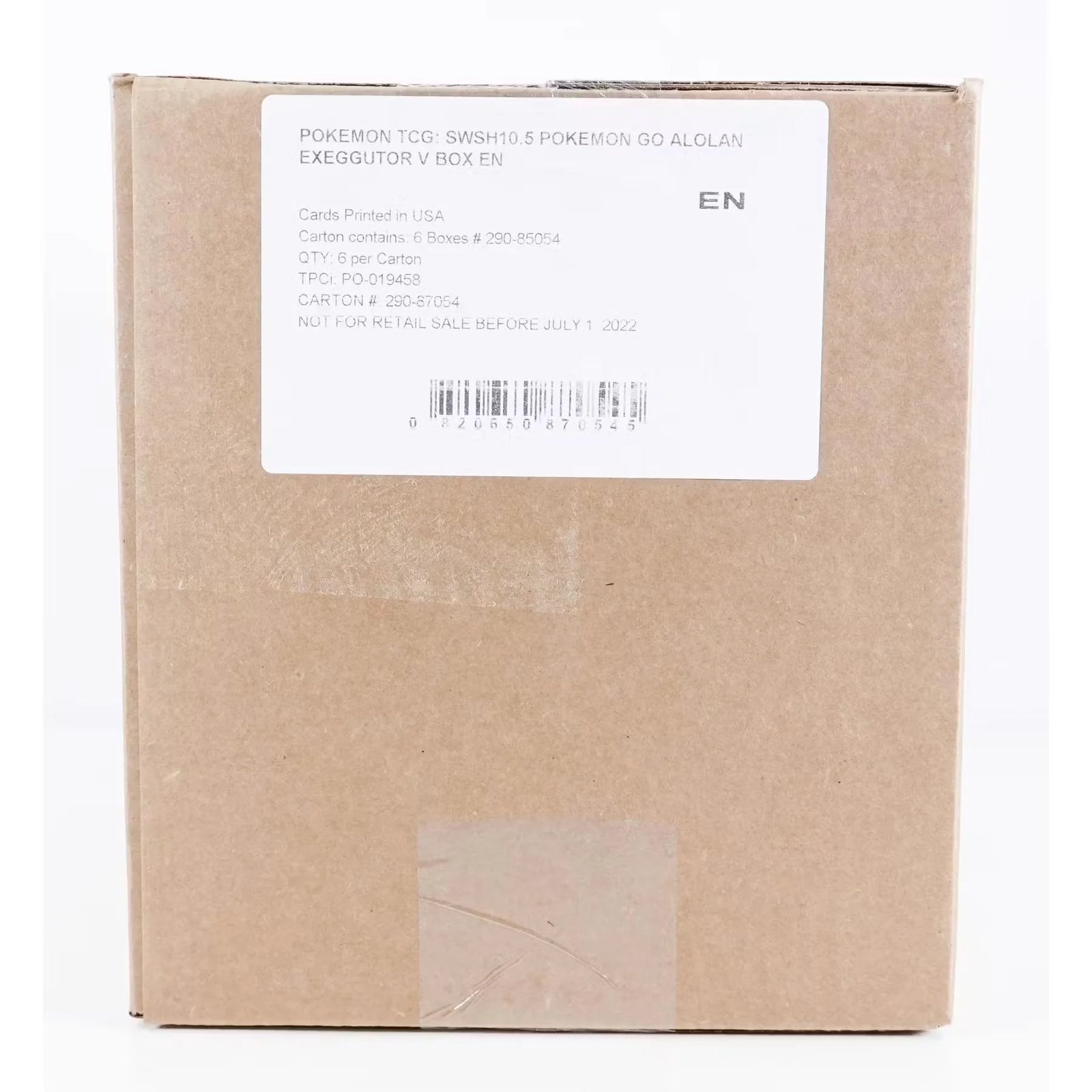 Pokemon Go Collection Alolan Exeggutor V | 6-Box Case (Ships Sealed Only)