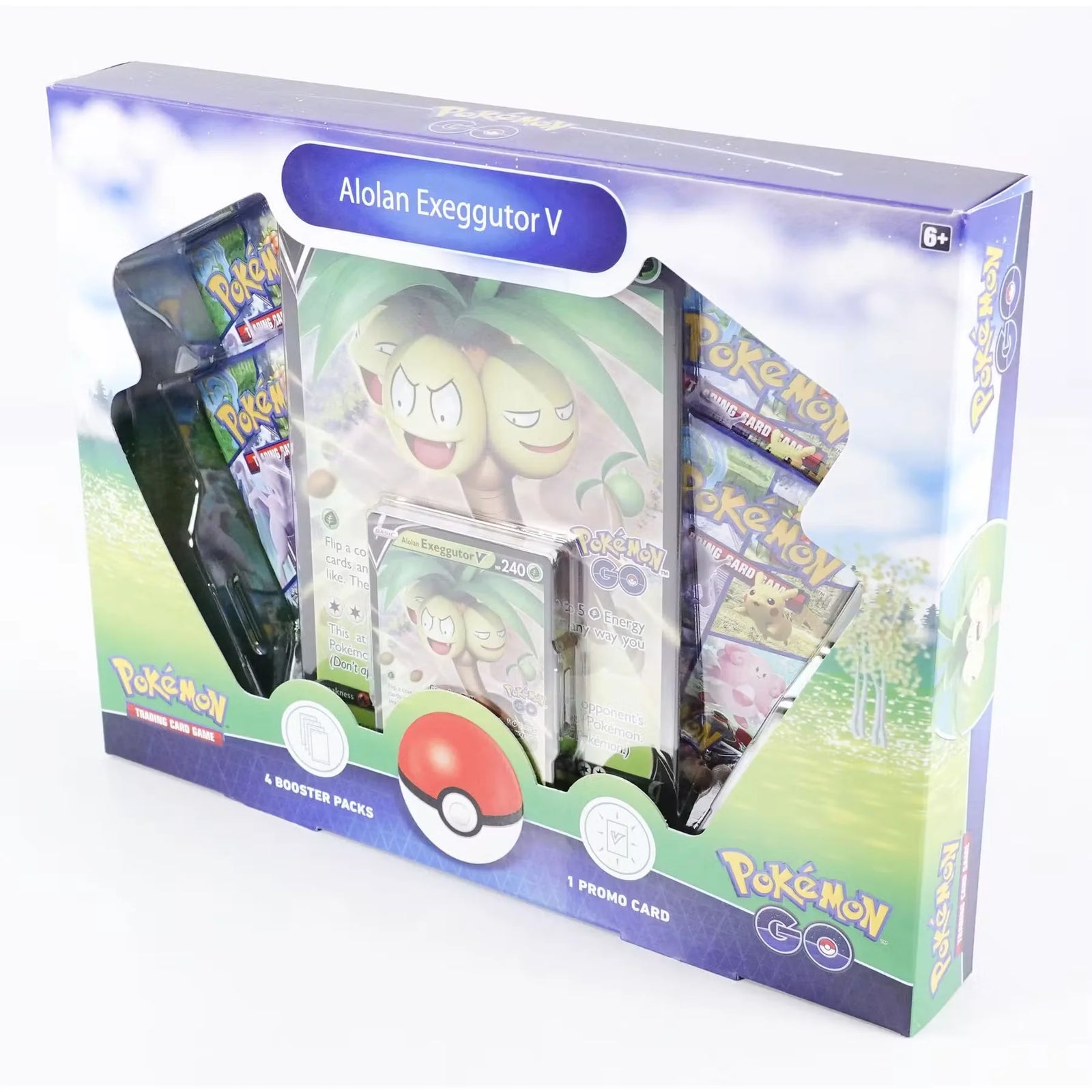 Pokemon Go Collection Alolan Exeggutor V | 6-Box Case (Ships Sealed Only)