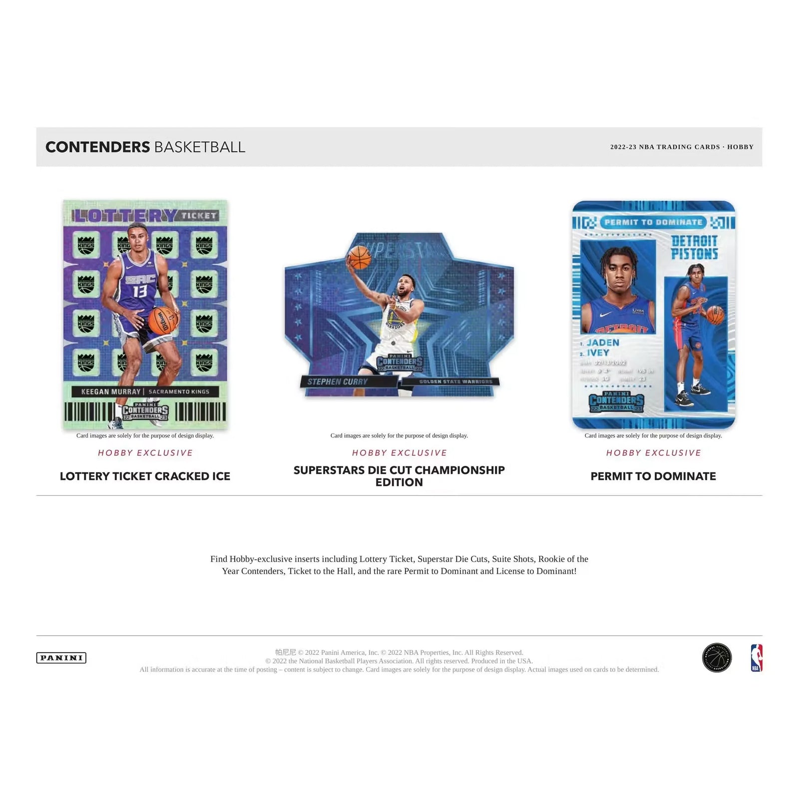 2022-23 Panini Contenders Basketball Hobby 12-Box Case (Ships Sealed Only)