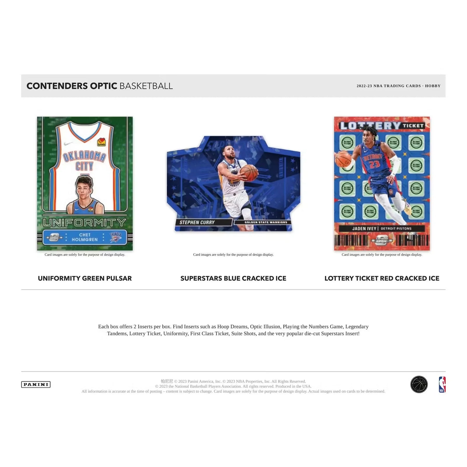 2022-23 Panini Contenders Optic Basketball Hobby 20-Box Case (Ships Sealed Only)