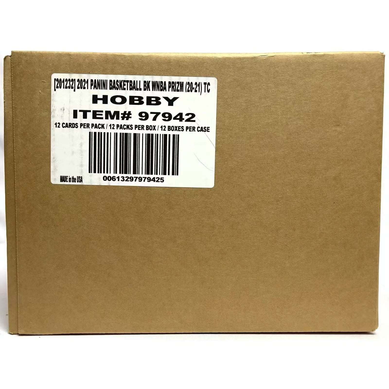 2021 Panini Prizm WNBA Basketball Hobby 12-Box Case (Ships Sealed Only) - D
