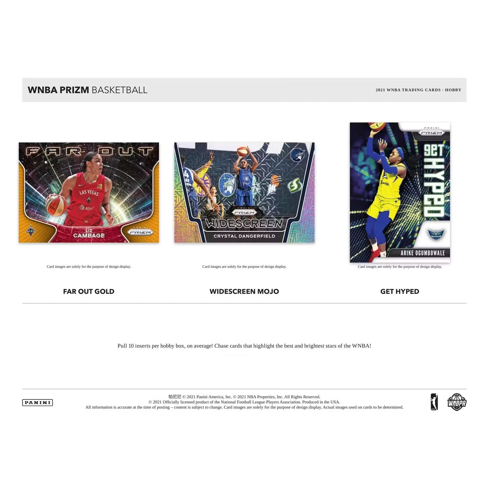 2021 Panini Prizm WNBA Basketball Hobby 12-Box Case (Ships Sealed Only) - D