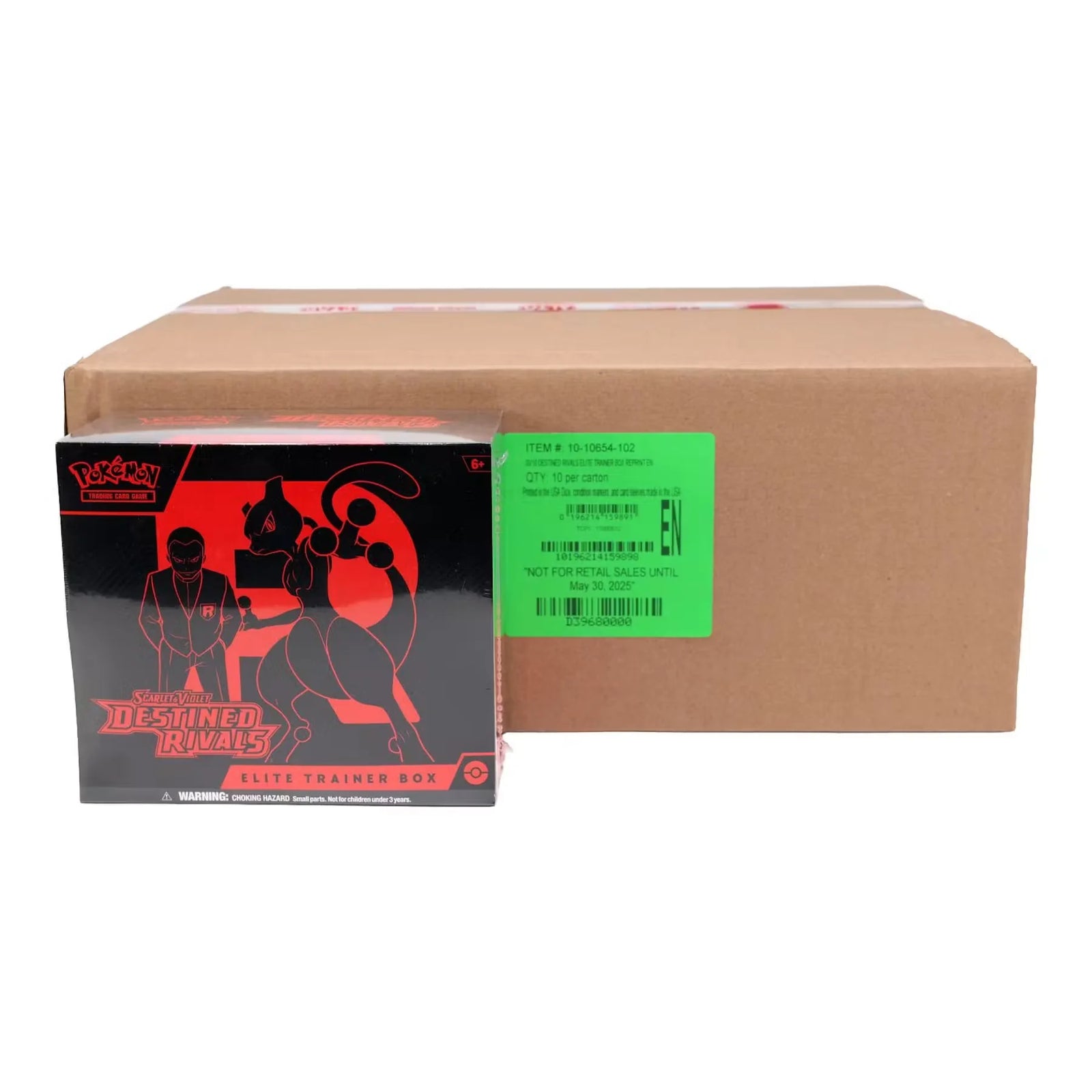 Pokemon Scarlet & Violet: Destined Rivals Elite Trainer 10-Box Case (Ships Sealed Only) - D