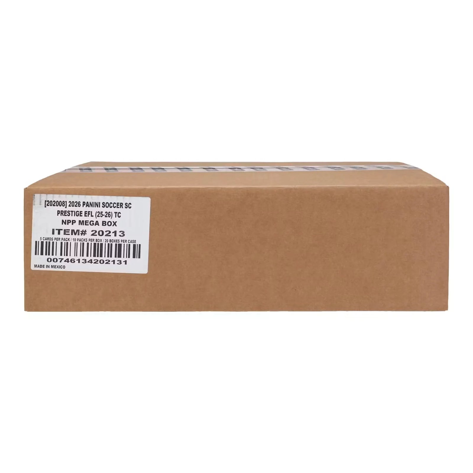 2025-26 Panini Prestige EFL Soccer International Mega 20-Box Case (Ships Sealed Only)