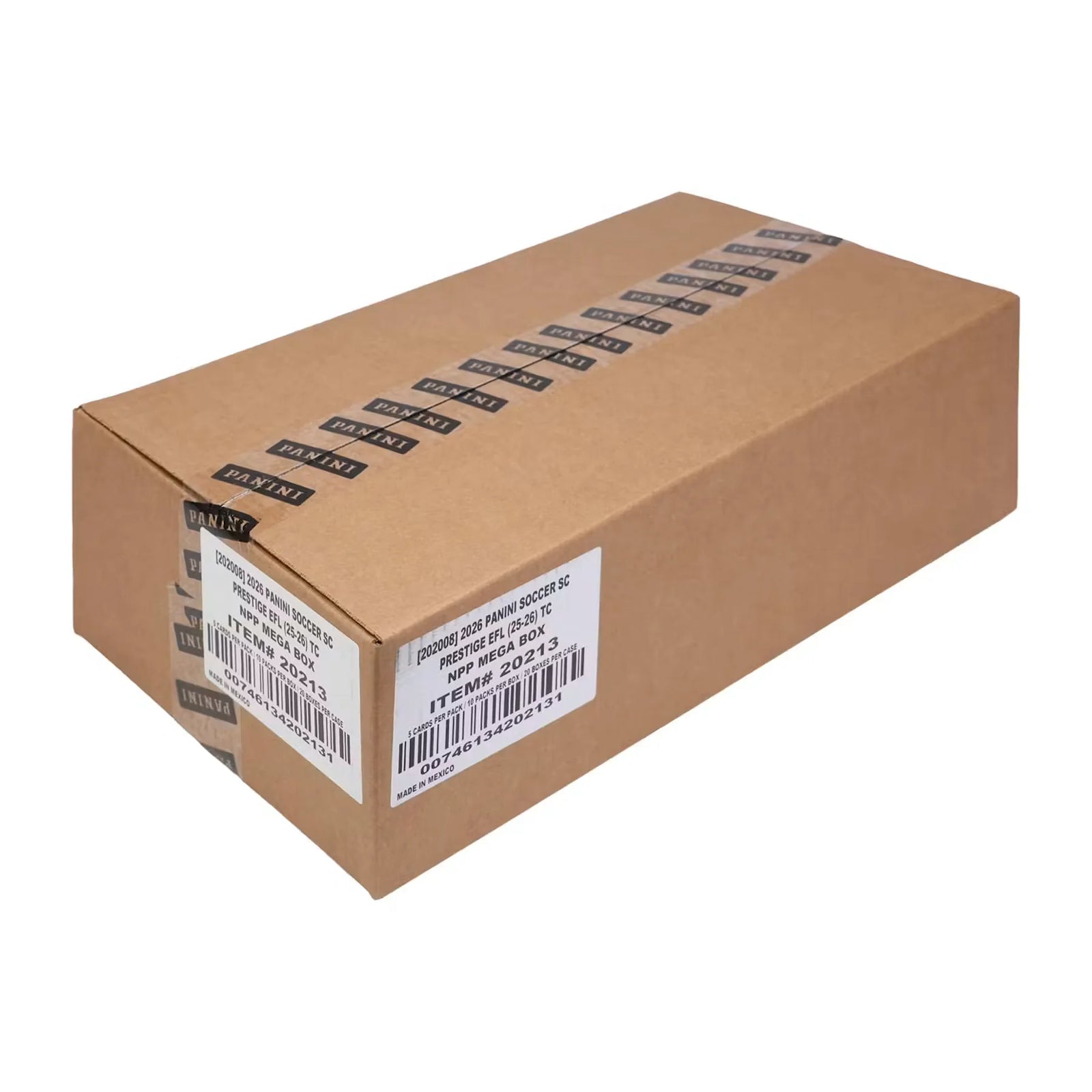 2025-26 Panini Prestige EFL Soccer International Mega 20-Box Case (Ships Sealed Only)
