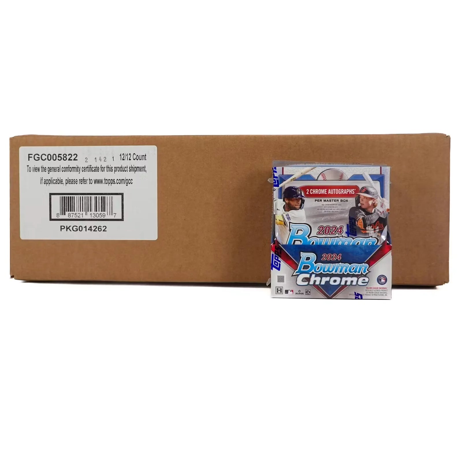 2024 Bowman Chrome Baseball Hobby 12-Box Case (Ships Sealed Only) - D