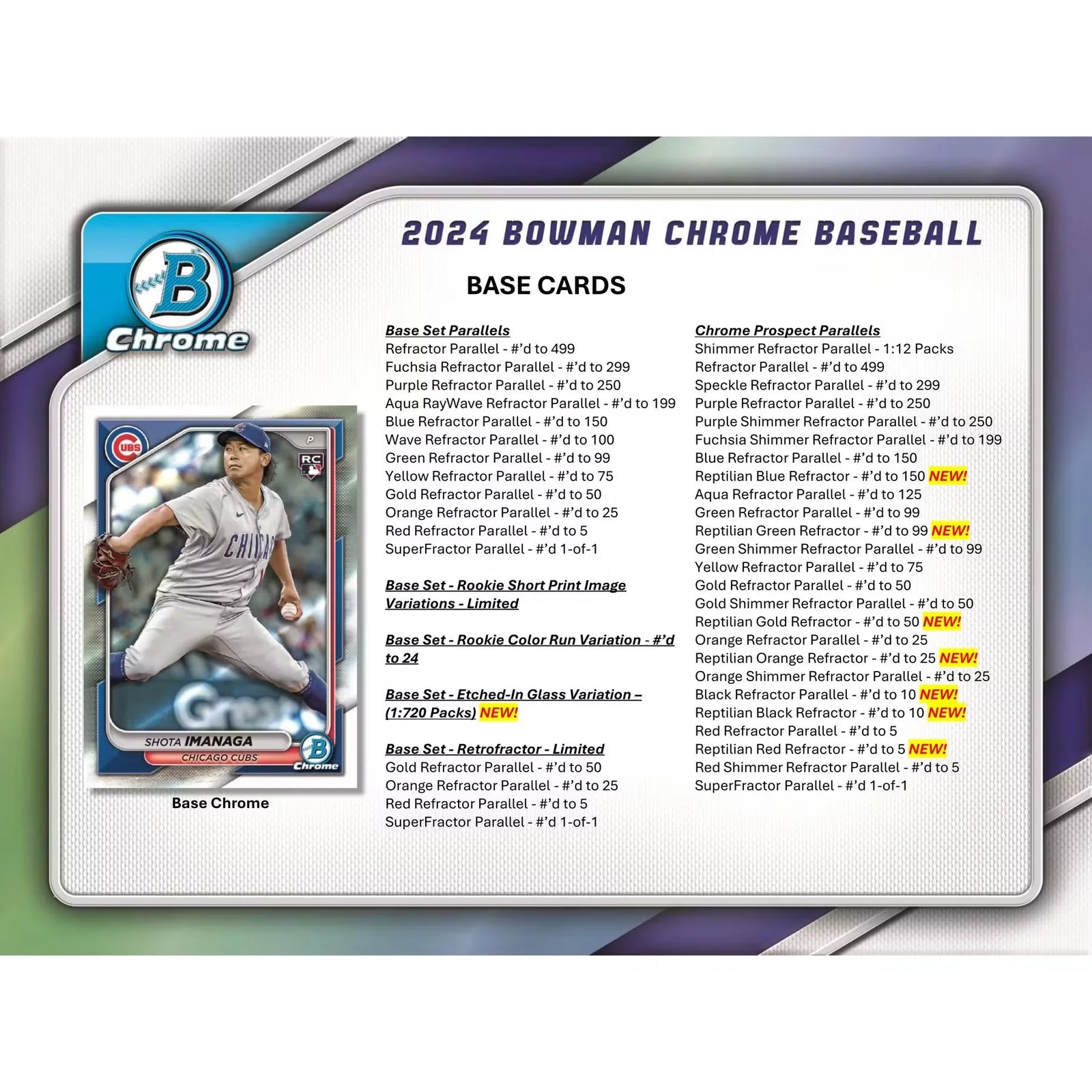 2024 Bowman Chrome Baseball Hobby 12-Box Case (Ships Sealed Only) - D