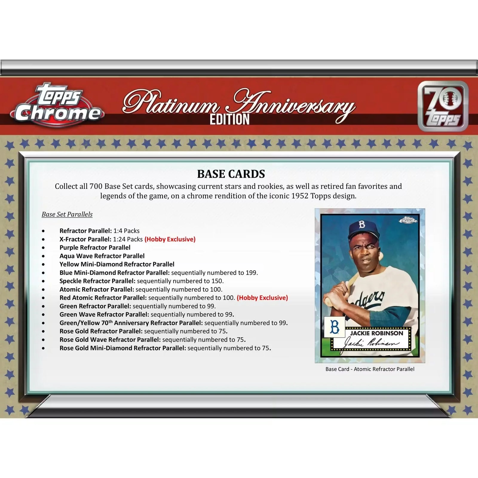 2021 Topps Chrome Platinum Anniversary Baseball Hobby 12-Box Case (Ships Sealed Only)