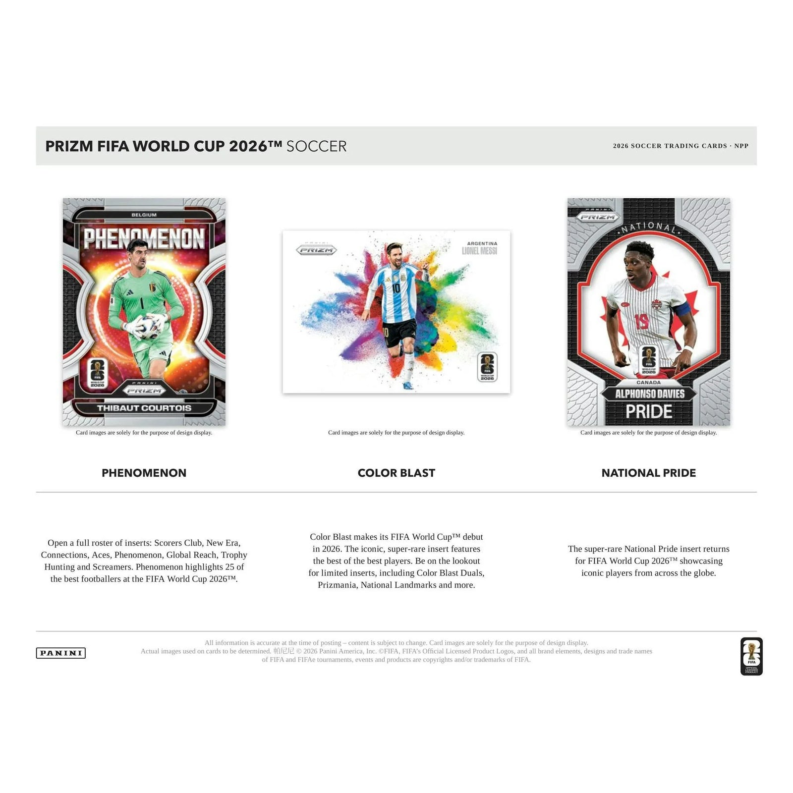 2026 Panini Prizm FIFA World Cup Soccer Blaster 20-Box Case (Ships Sealed Only)
