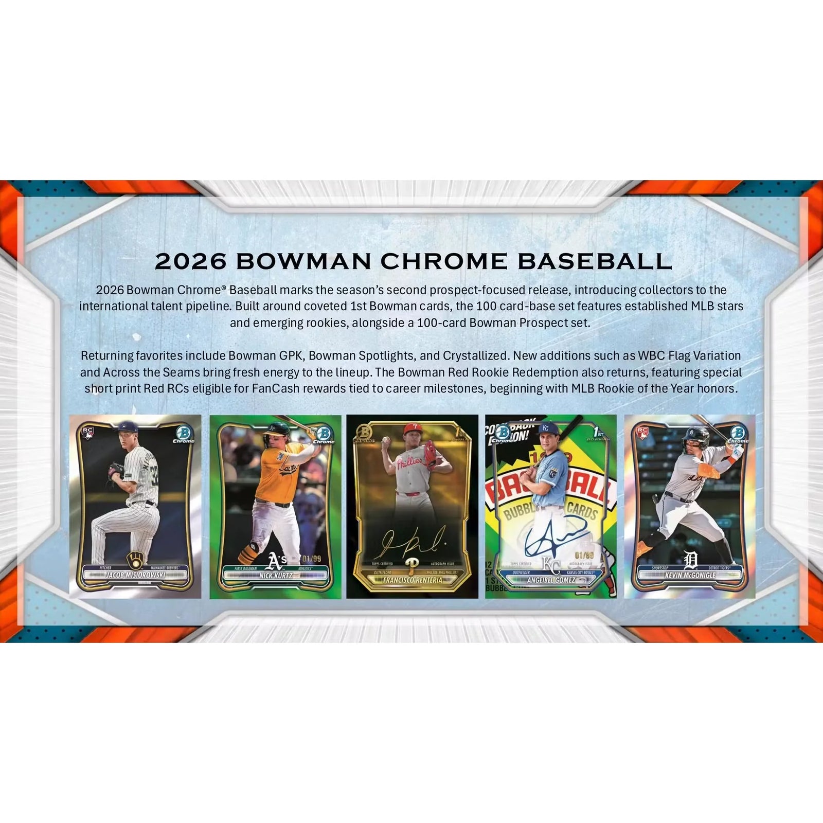 2026 Bowman Chrome Baseball Hobby 12-Box Case | Presell (Ships Sealed Only)