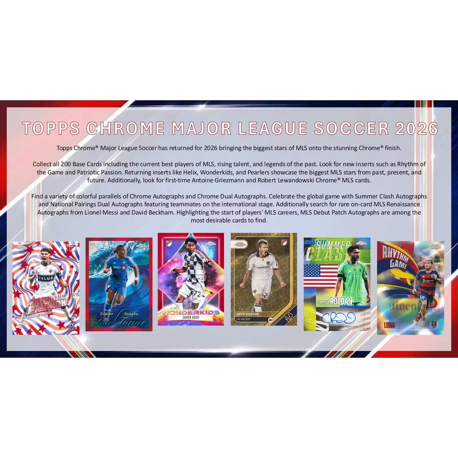 2026 Topps MLS Chrome Hobby 12-Box Case | Presell (Ships Sealed Only)