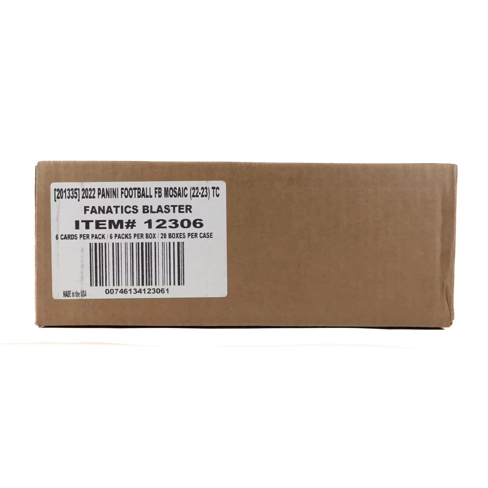 2022 Panini Mosaic Football Blaster Hobby 20-Box Case (Red Inserts!) () (Ships Sealed Only)