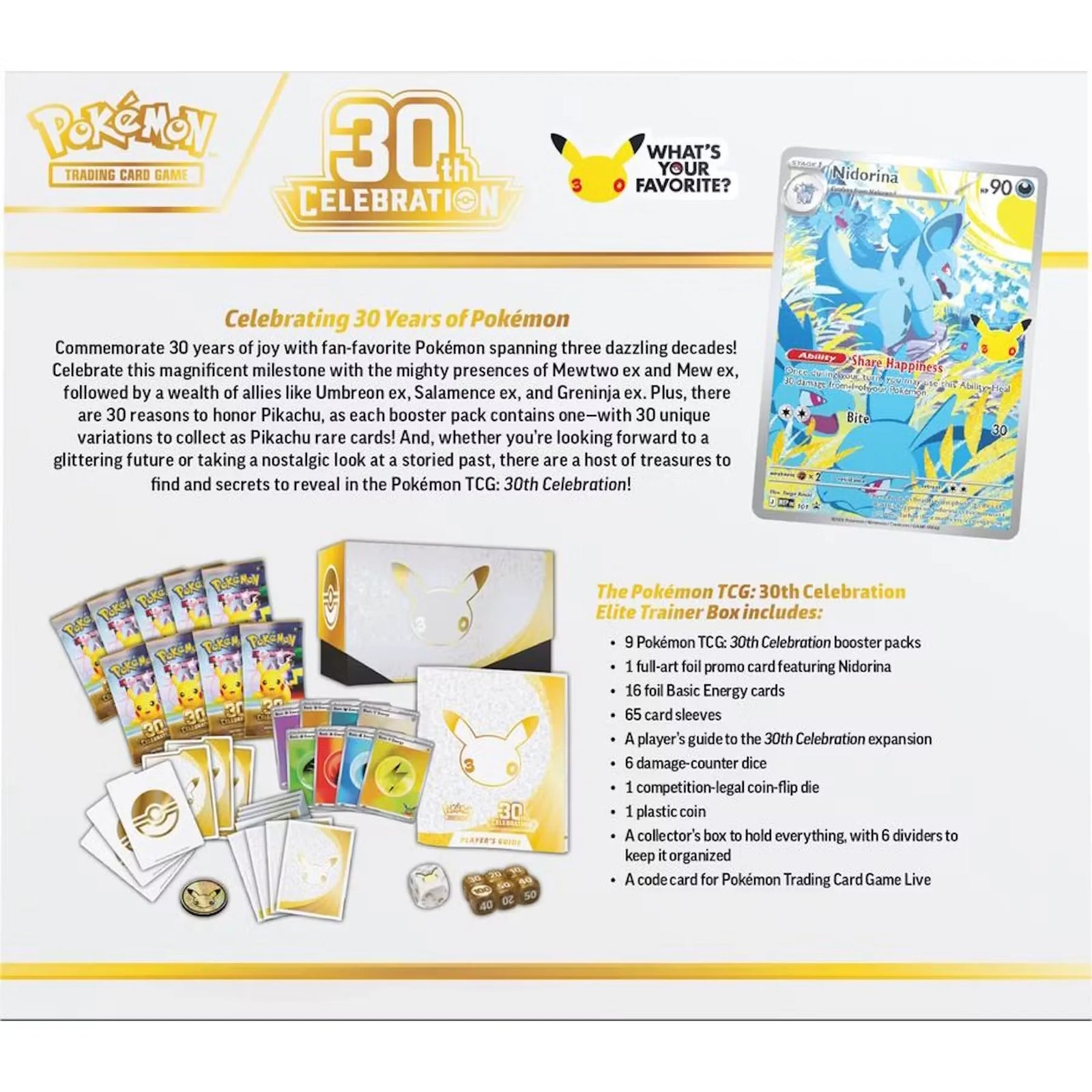 Pokemon 30th Celebration Elite Trainer 10-Box Case | Sealed (Ships Sealed Only)