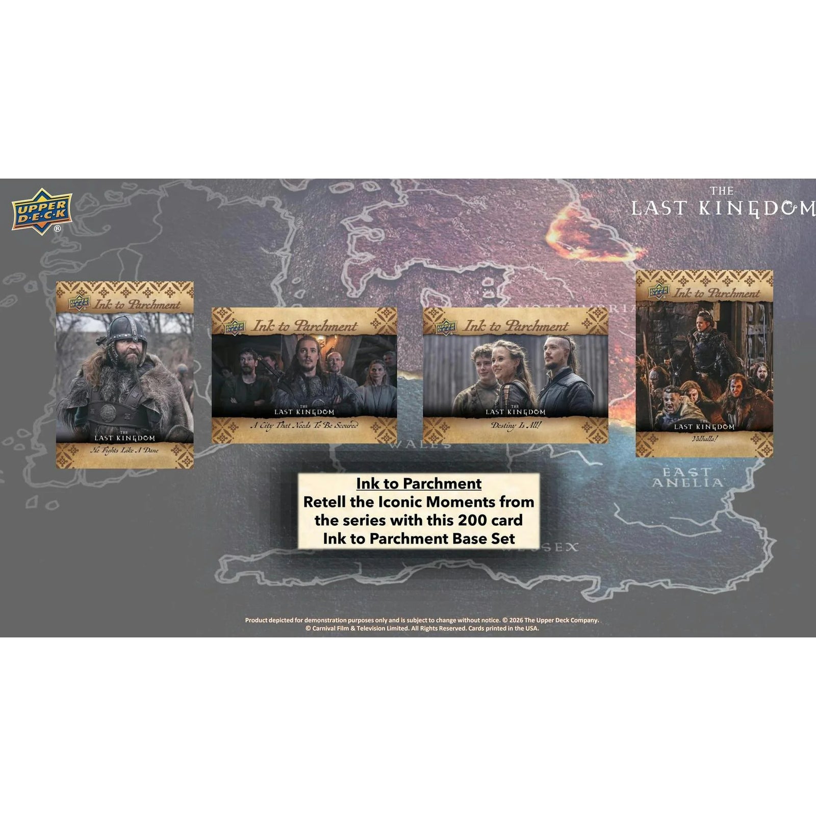 2026 Upper Deck The Last Kingdom Seasons 1-5 Hobby 16-Box Case (Ships Sealed Only)