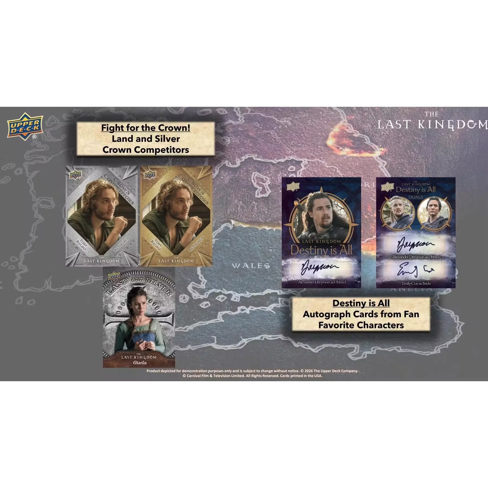 2026 Upper Deck The Last Kingdom Seasons 1-5 Hobby 16-Box Case (Ships Sealed Only)
