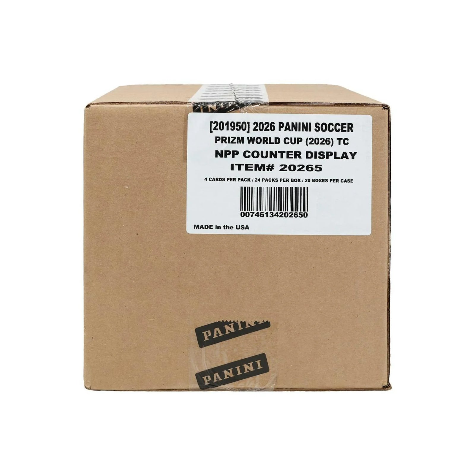2026 Panini Prizm FIFA World Cup Soccer 24-Pack Retail | 20-Box Case (Ships Sealed Only)