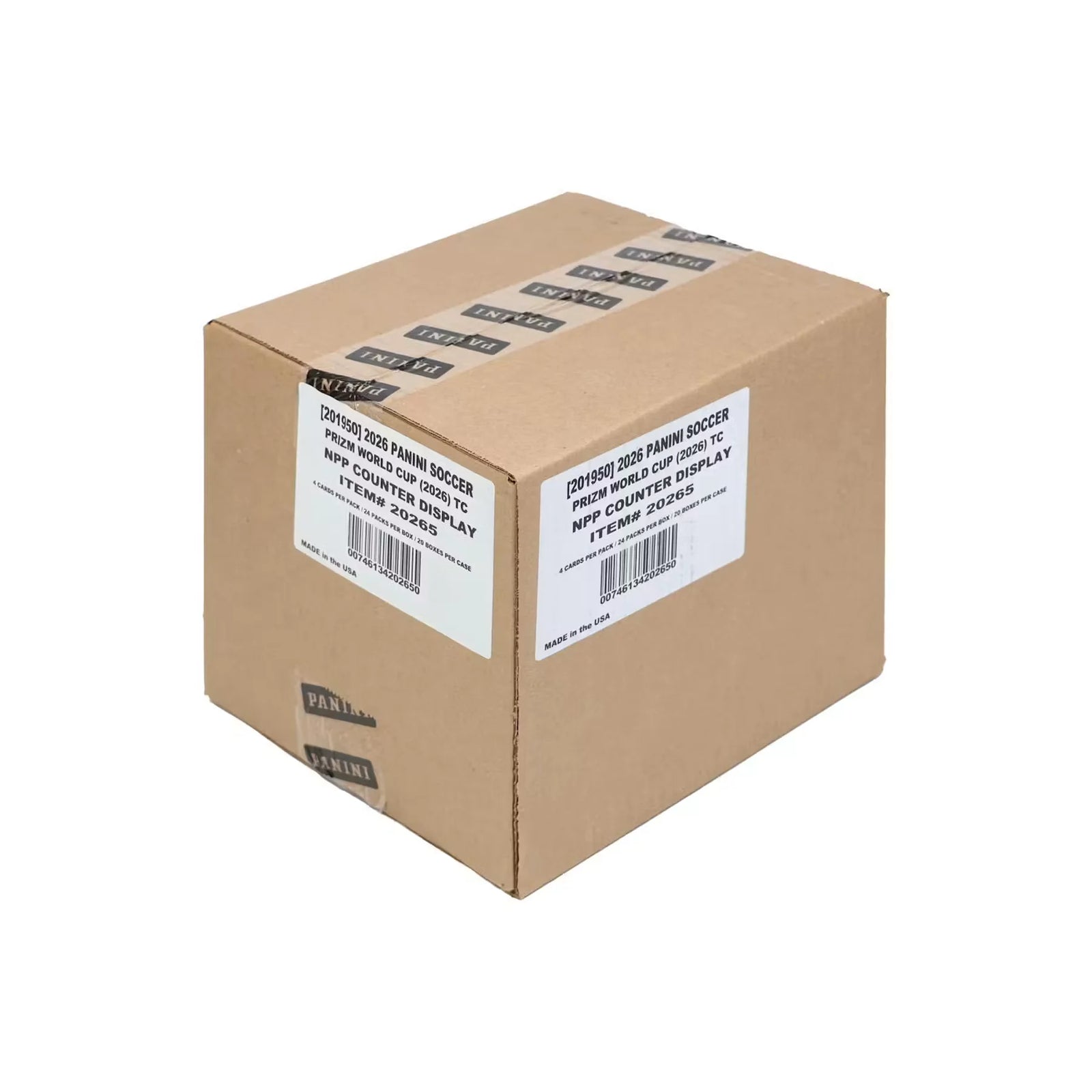 2026 Panini Prizm FIFA World Cup Soccer 24-Pack Retail | 20-Box Case (Ships Sealed Only)