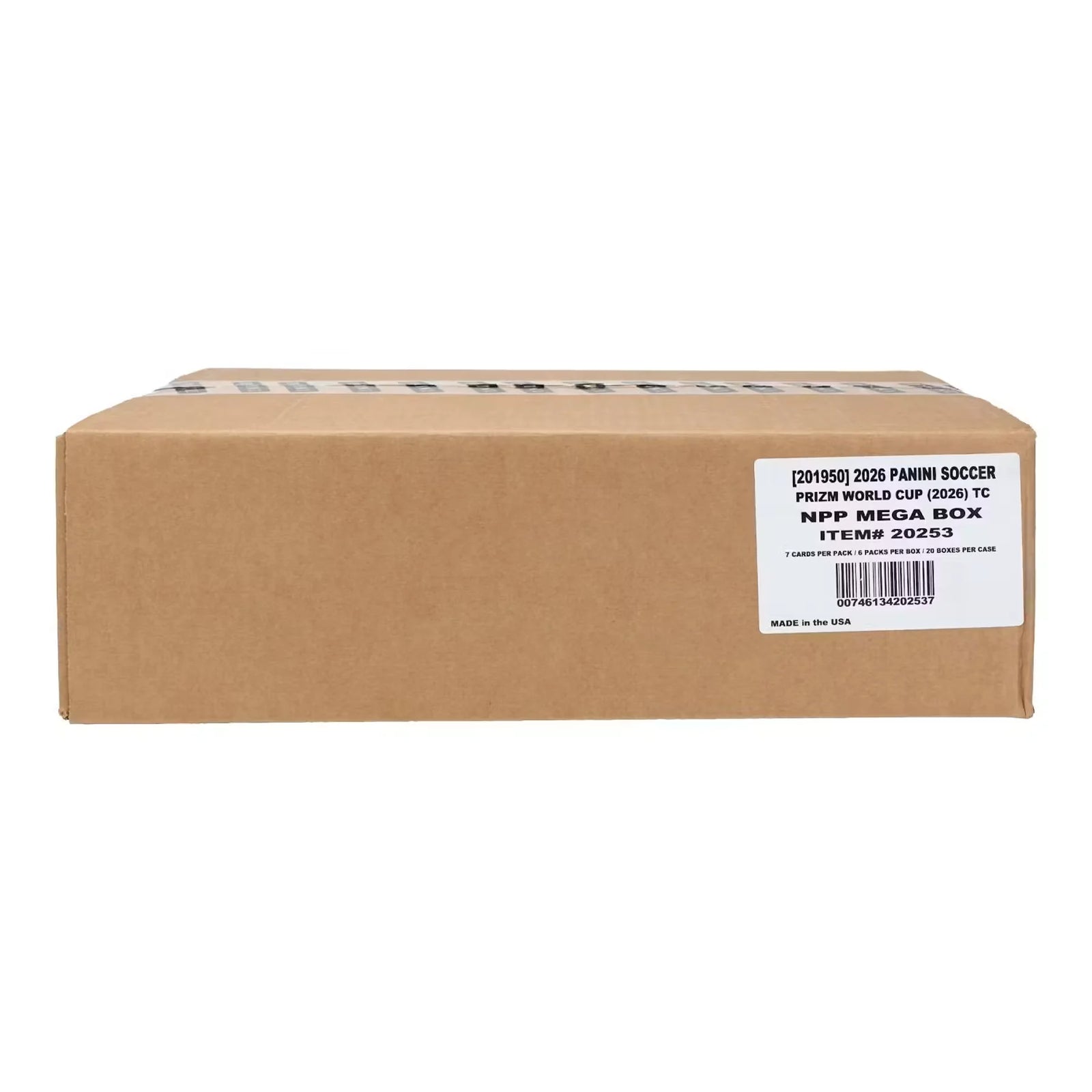 2026 Panini Prizm FIFA World Cup Soccer Mega 20-Box Case | Red Disco Parallels (Ships Sealed Only)