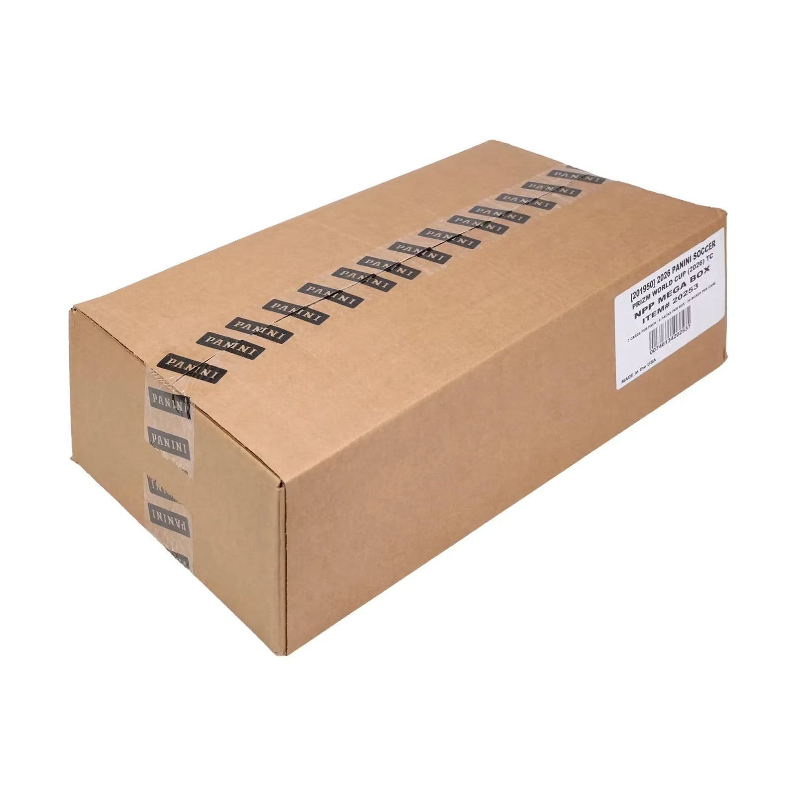 2026 Panini Prizm FIFA World Cup Soccer Mega 20-Box Case | Red Disco Parallels (Ships Sealed Only)