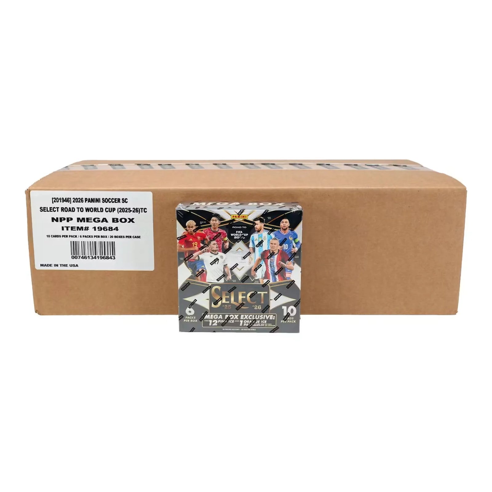 2025-26 Panini Select Road to FIFA World Cup Soccer | 20-Box Case (Ships Sealed Only)