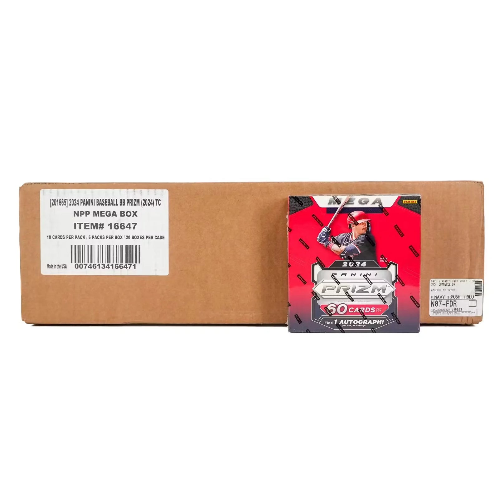 2024 Panini Prizm Baseball Mega 20-Box Case | Pink Ice (Ships Sealed Only)