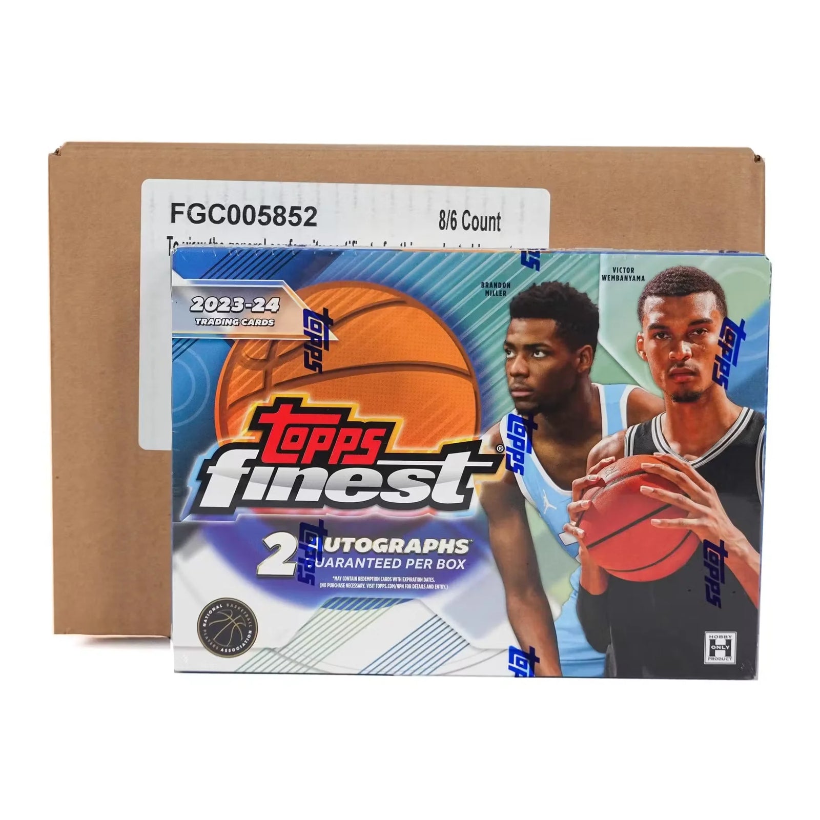 2023-24 Topps Finest Basketball Hobby 8-Box Case (Ships Sealed Only)