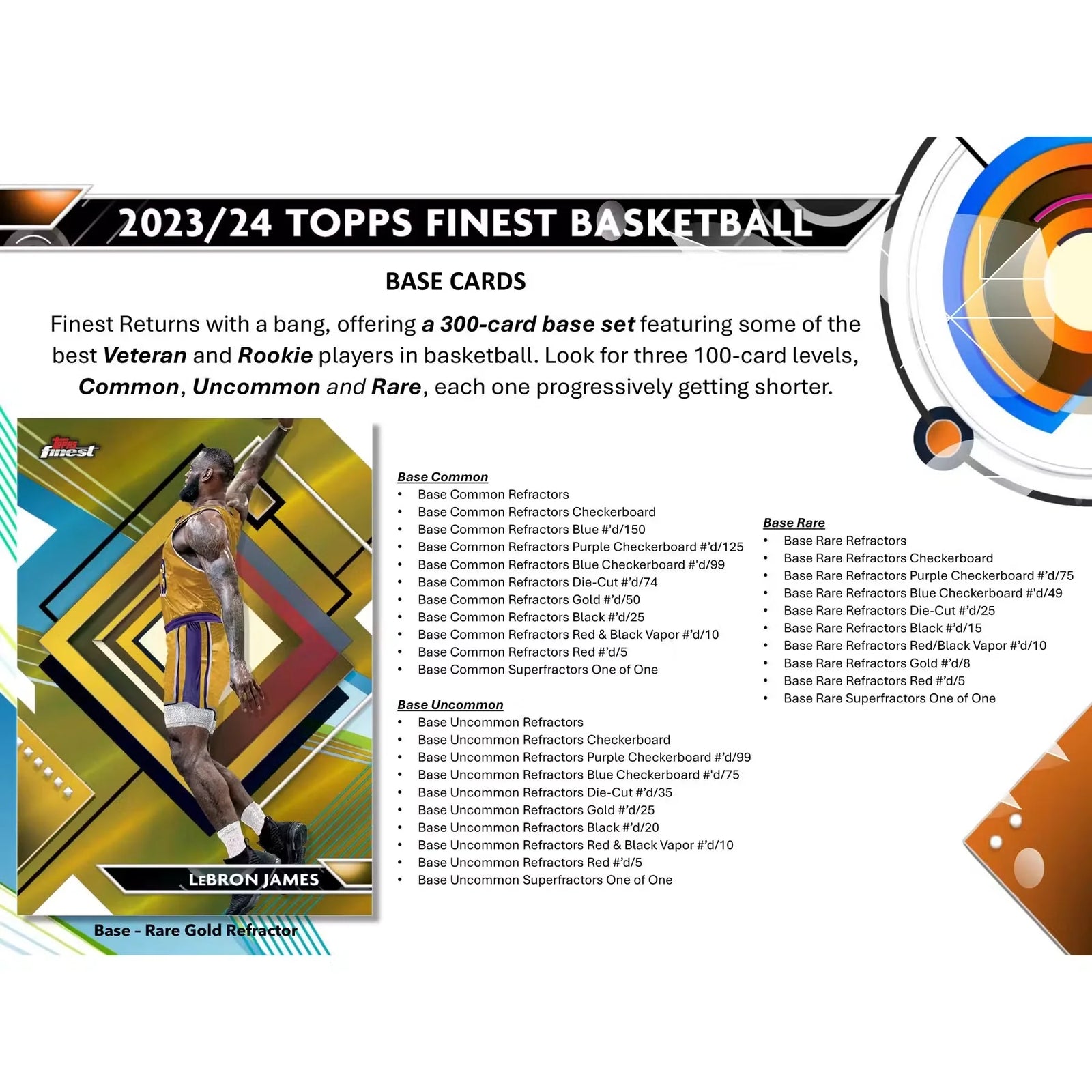 2023-24 Topps Finest Basketball Hobby 8-Box Case (Ships Sealed Only)