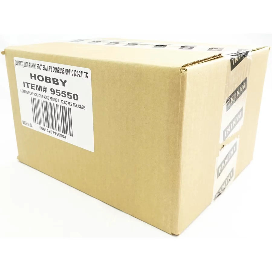 2020 Panini Donruss Optic Football Hobby 12-Box Case (Ships Sealed Only) - D