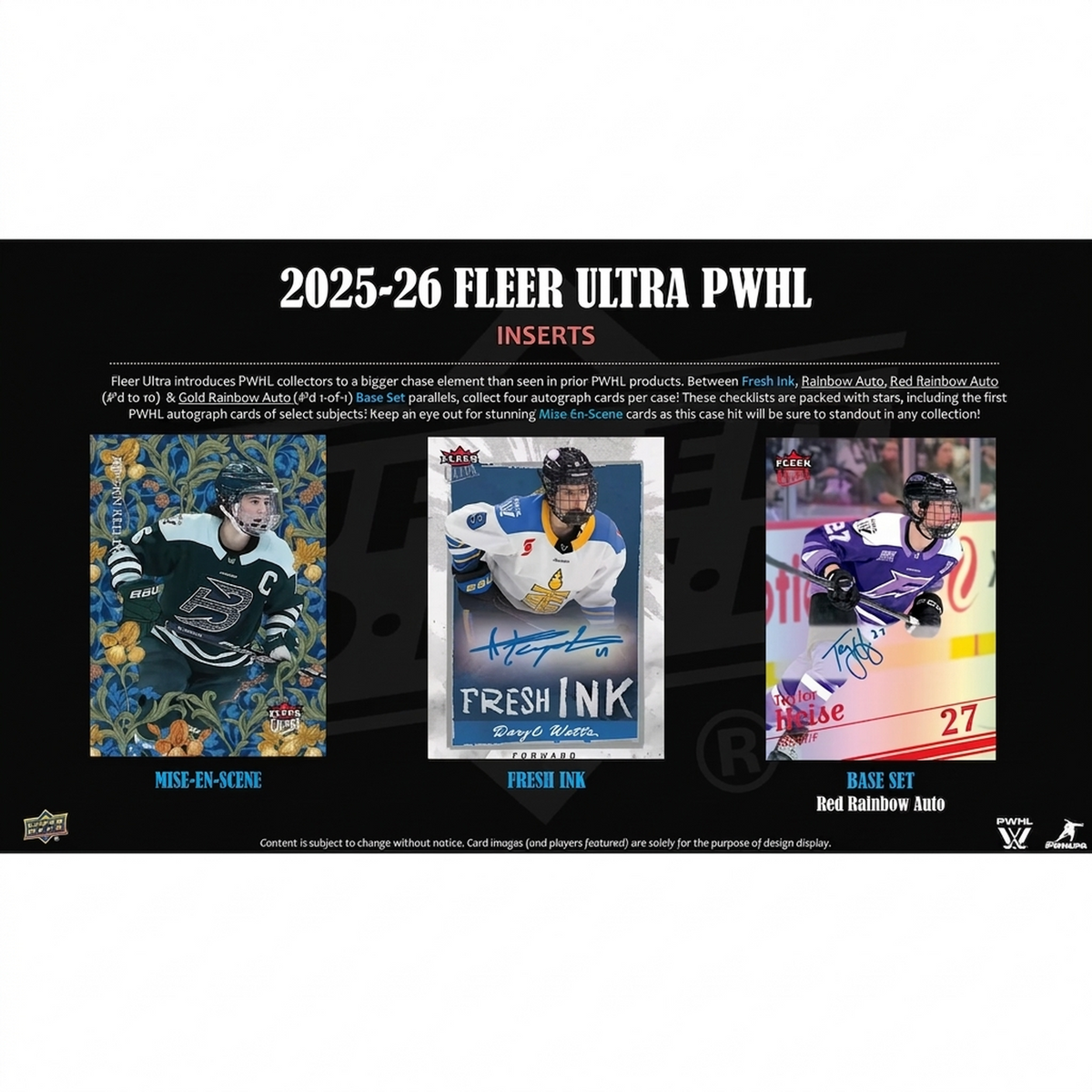 2025-26 Upper Deck Fleer Ultra PWHL Hockey Hobby 10-Box Case (Presell) (Ships Sealed Only)