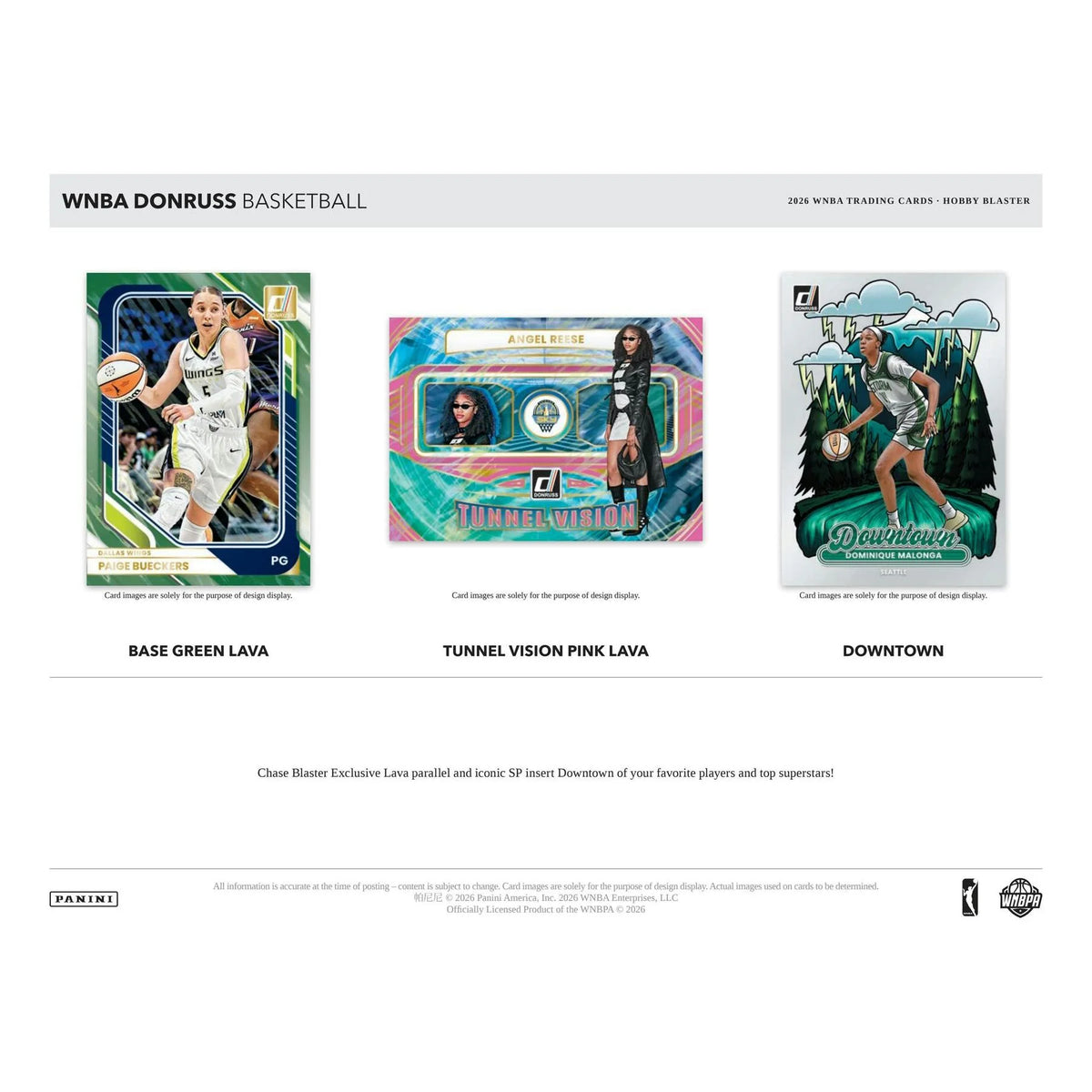 2026 Panini Donruss WNBA Basketball Blaster Hobby 20-Box Case (Ships Sealed Only) - D