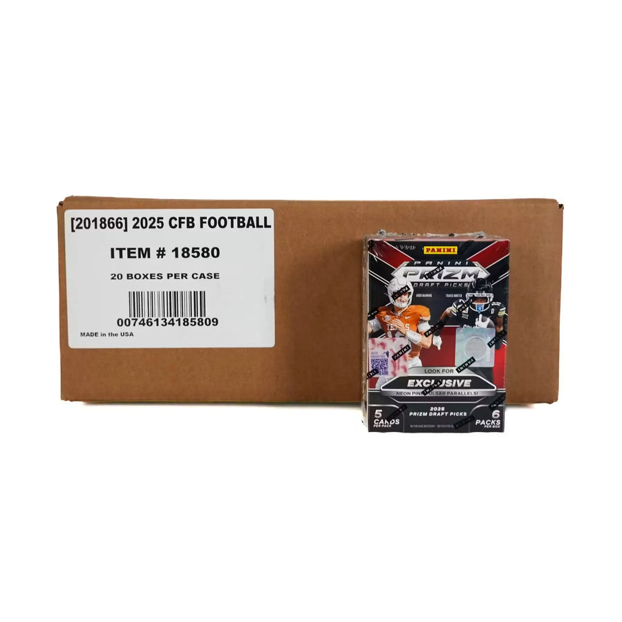 2025 Panini Prizm Draft Picks Football Hobby Blaster Case | 20-Box (Ships Sealed Only)
