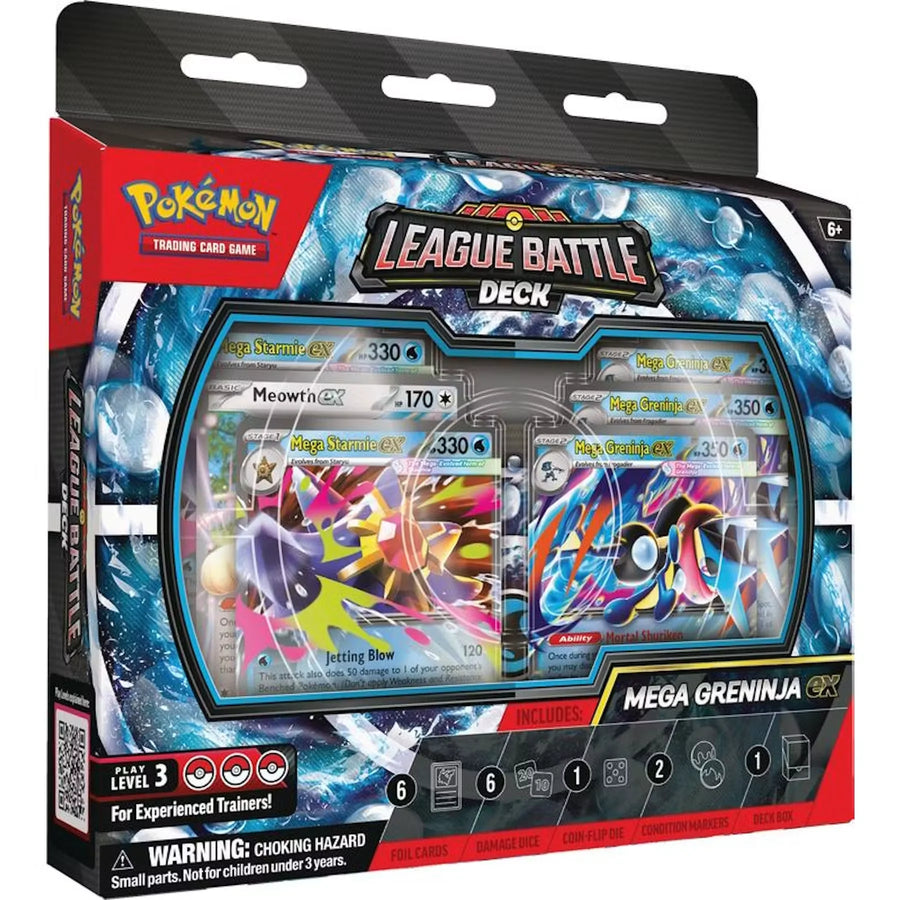 Pokemon Mega Greninja ex League Battle 6-Deck Case | Presell (Ships Sealed Only)