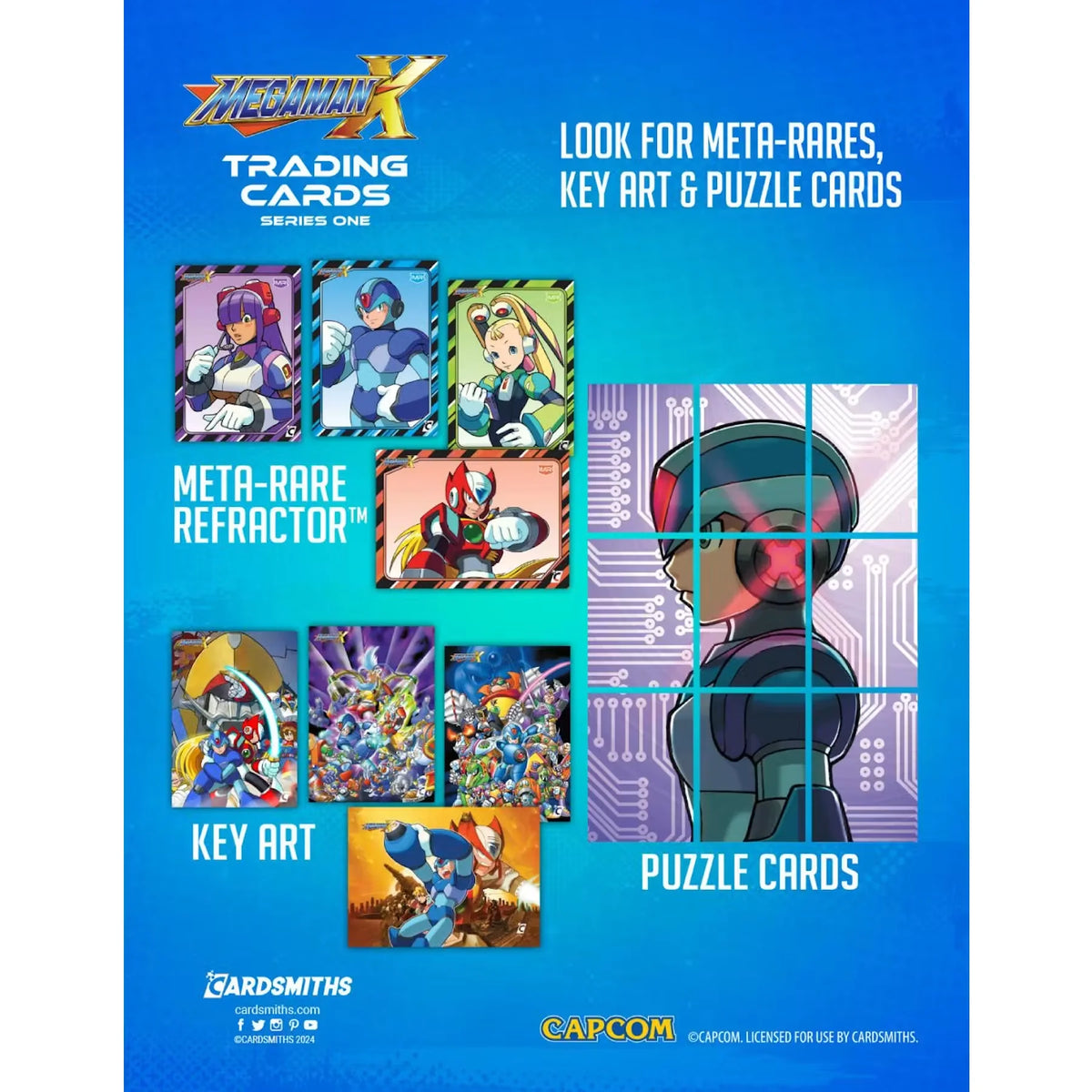2025 Cardsmiths Mega Man X Trading Cards Collector 12-Box Case (Ships Sealed Only)